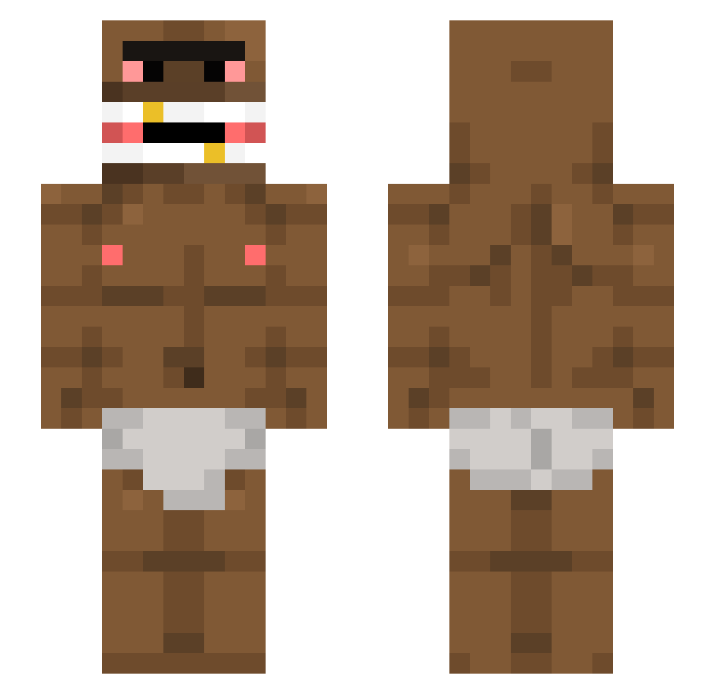imhellabricked Minecraft skin, front and back view