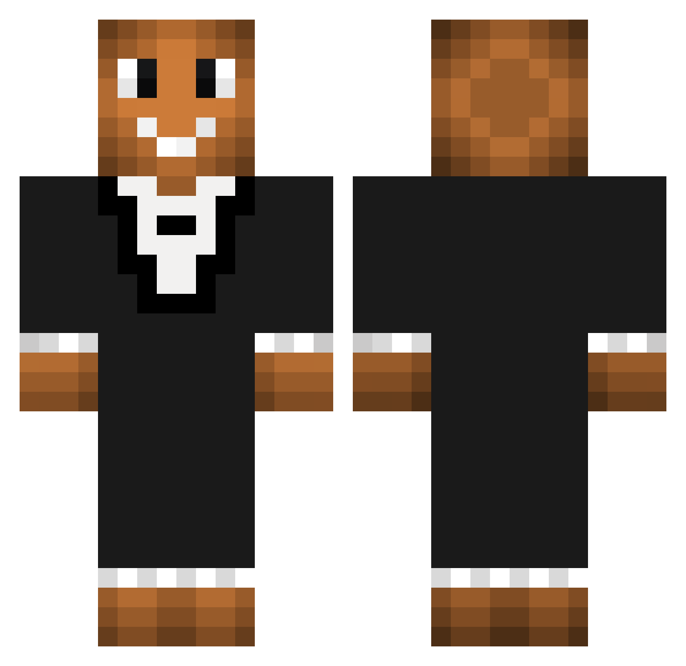 ProHellGamer Minecraft skin, front and back view