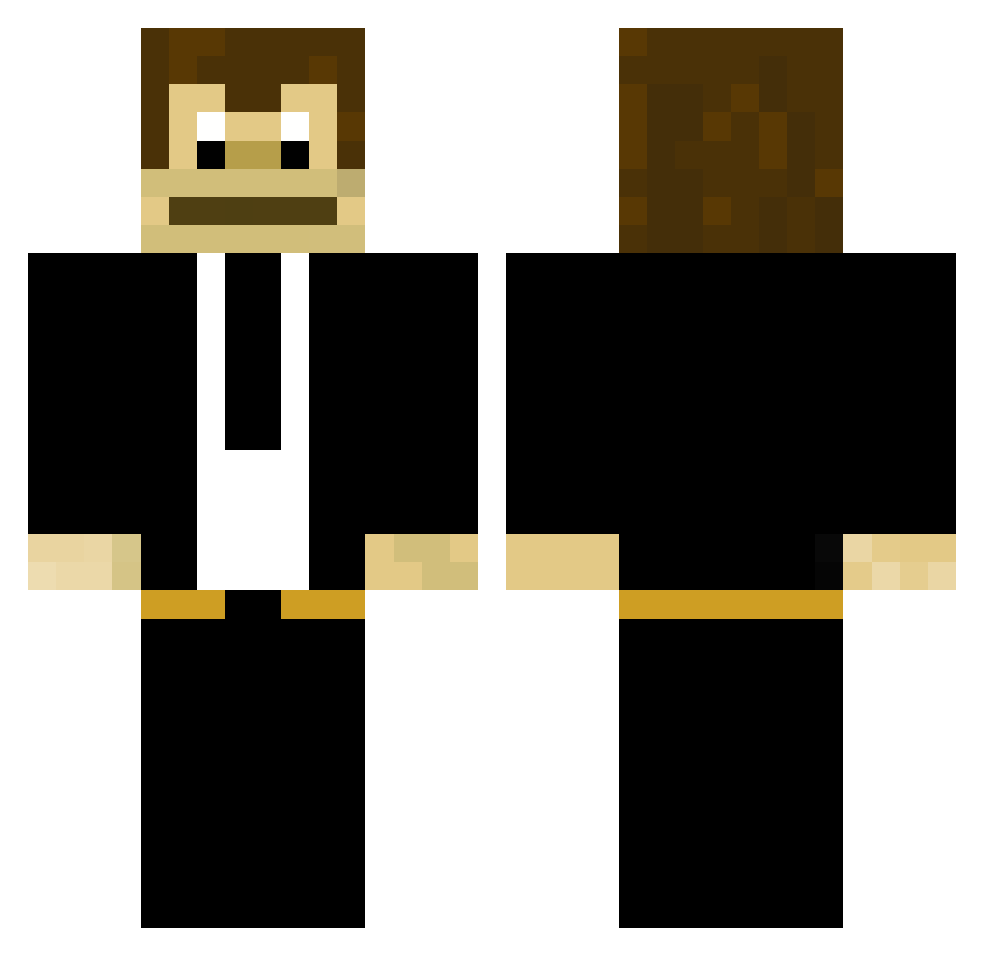 jaspiejappie Minecraft skin, front and back view