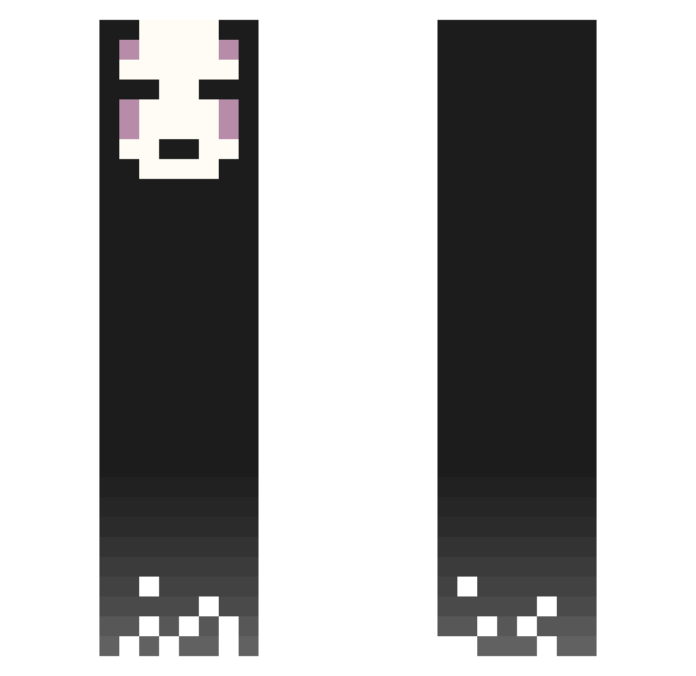 UrRussianDad Minecraft skin, front and back view