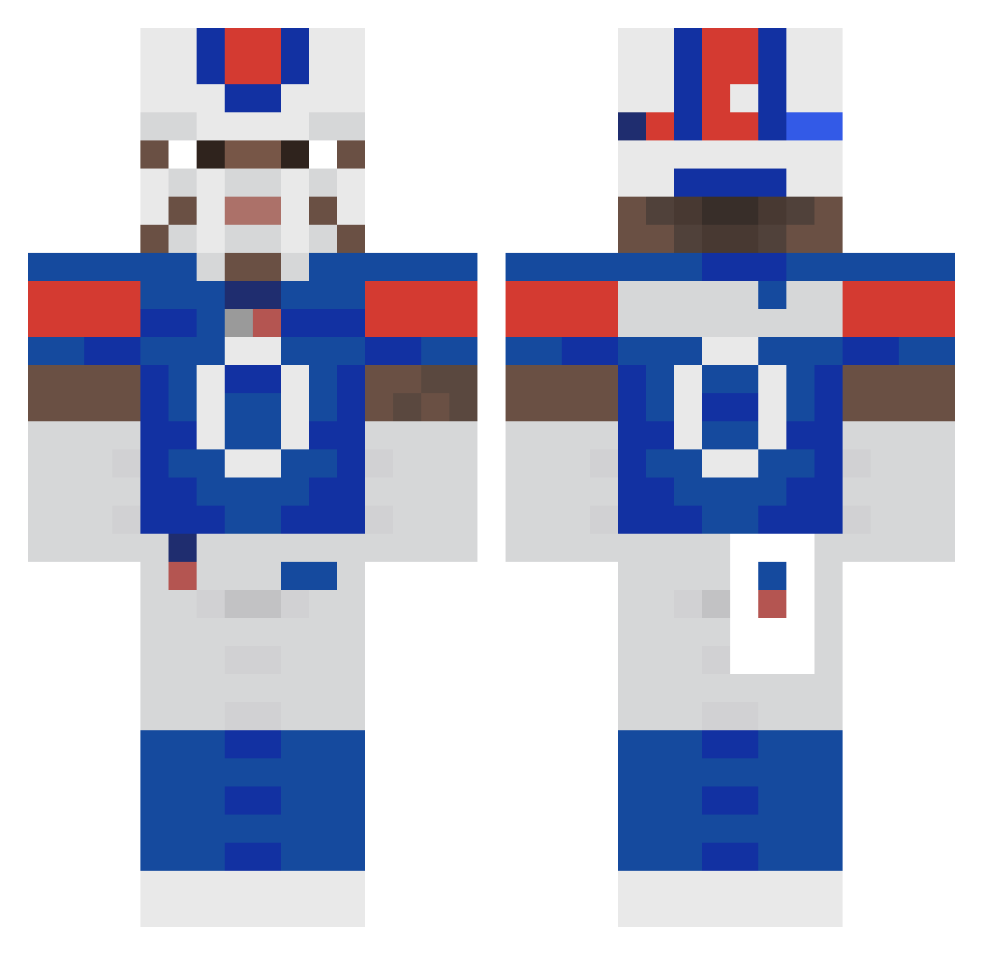 Davonquis Minecraft skin, front and back view
