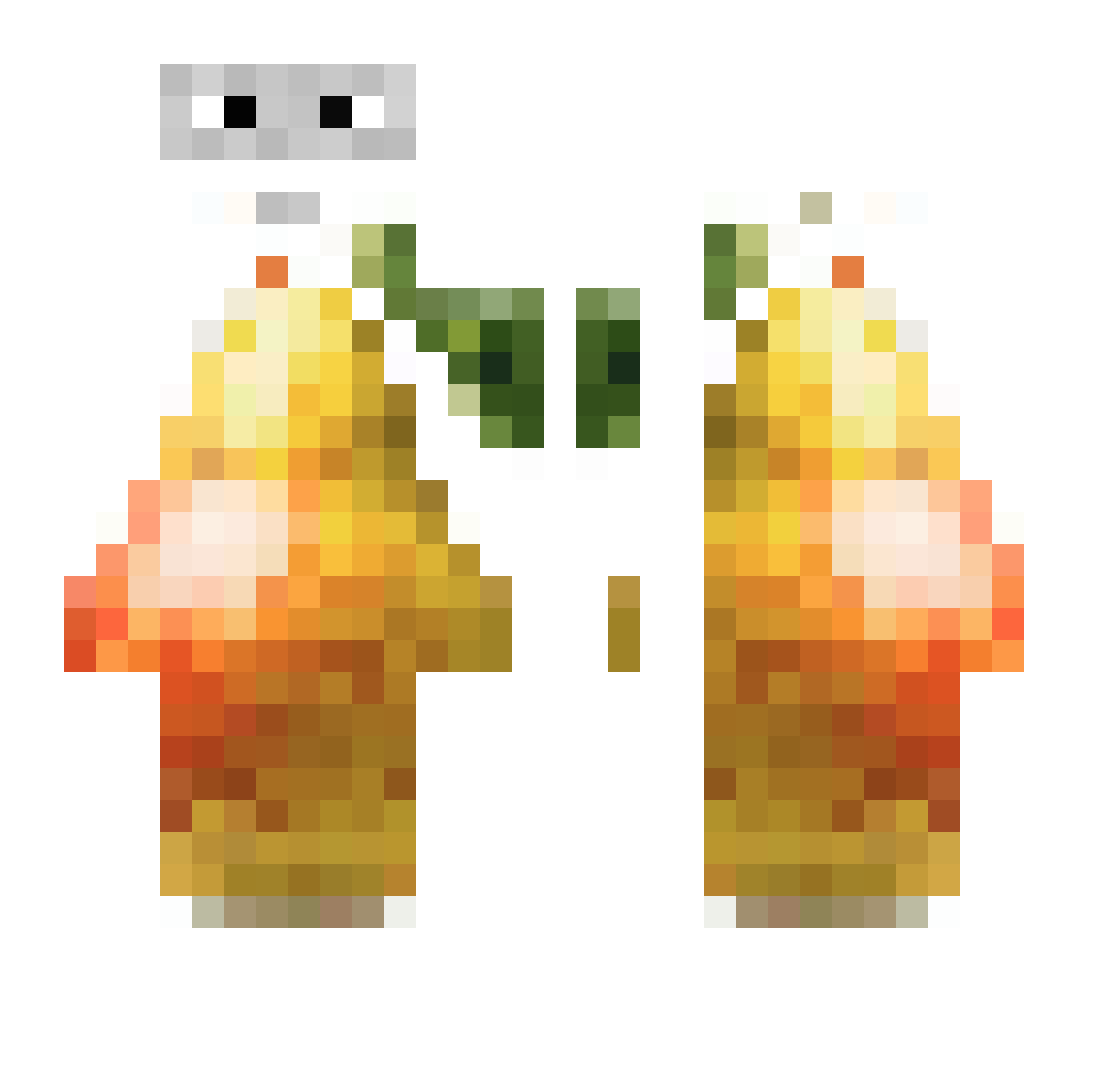 War_One11 Minecraft skin, front and back view