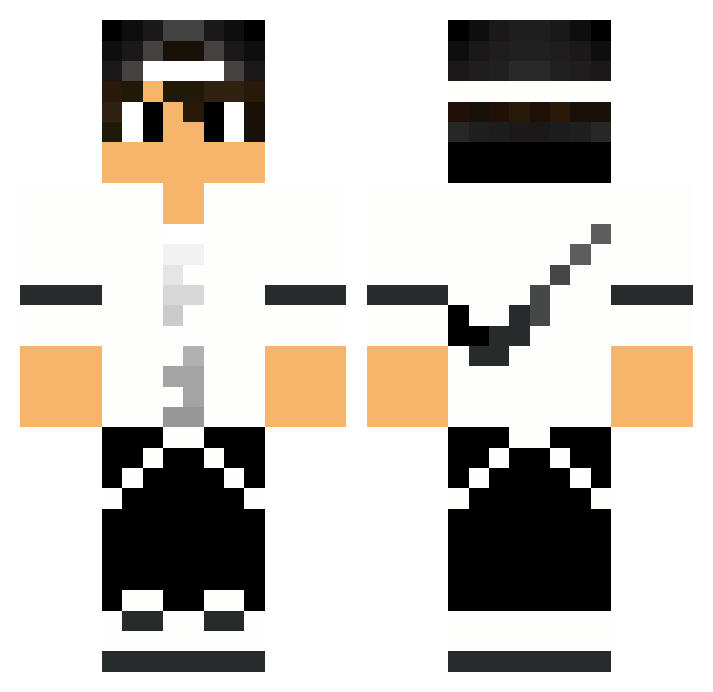 Dude_Lino Minecraft skin, front and back view