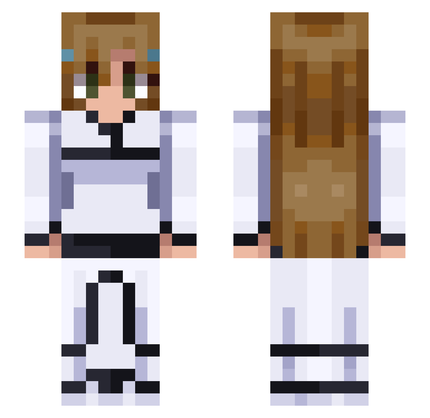 MushroomCat528 Minecraft skin, front and back view