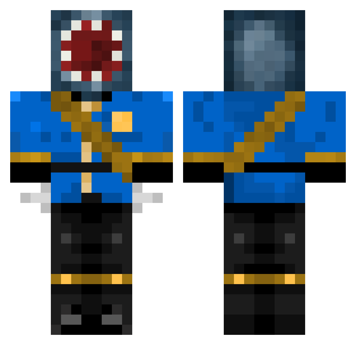 FireflyGuardian_ Minecraft skin, front and back view