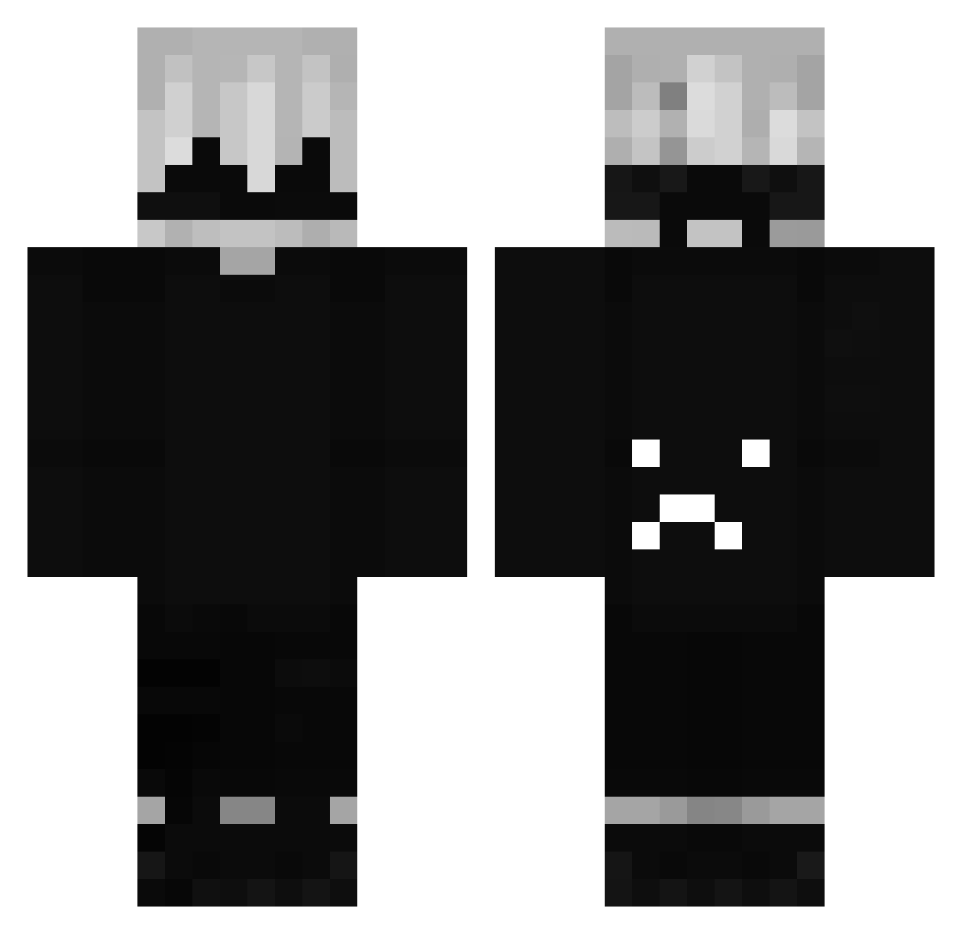 CleanExecuTe Minecraft skin, front and back view