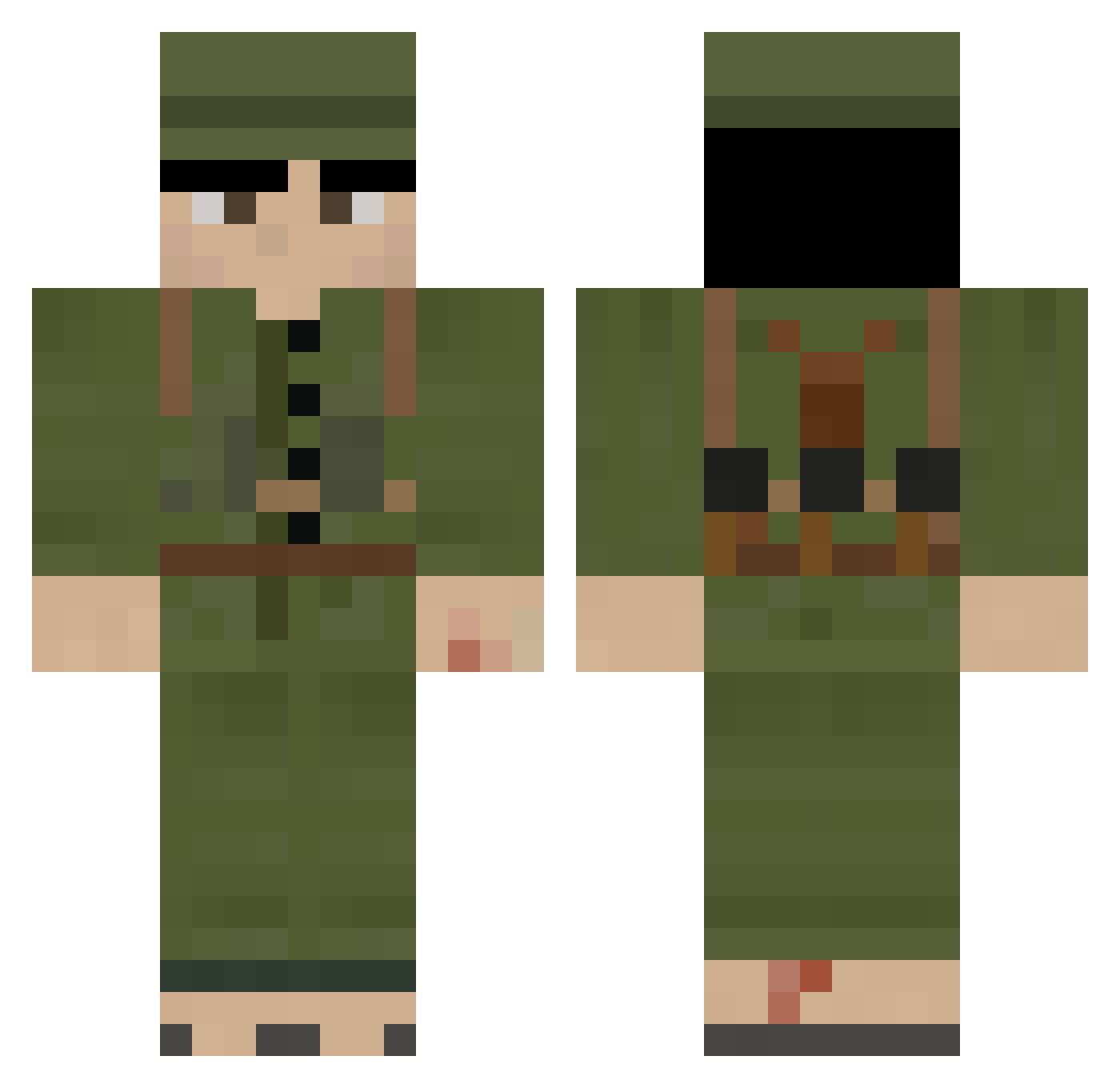 Tobiassussy Minecraft skin, front and back view