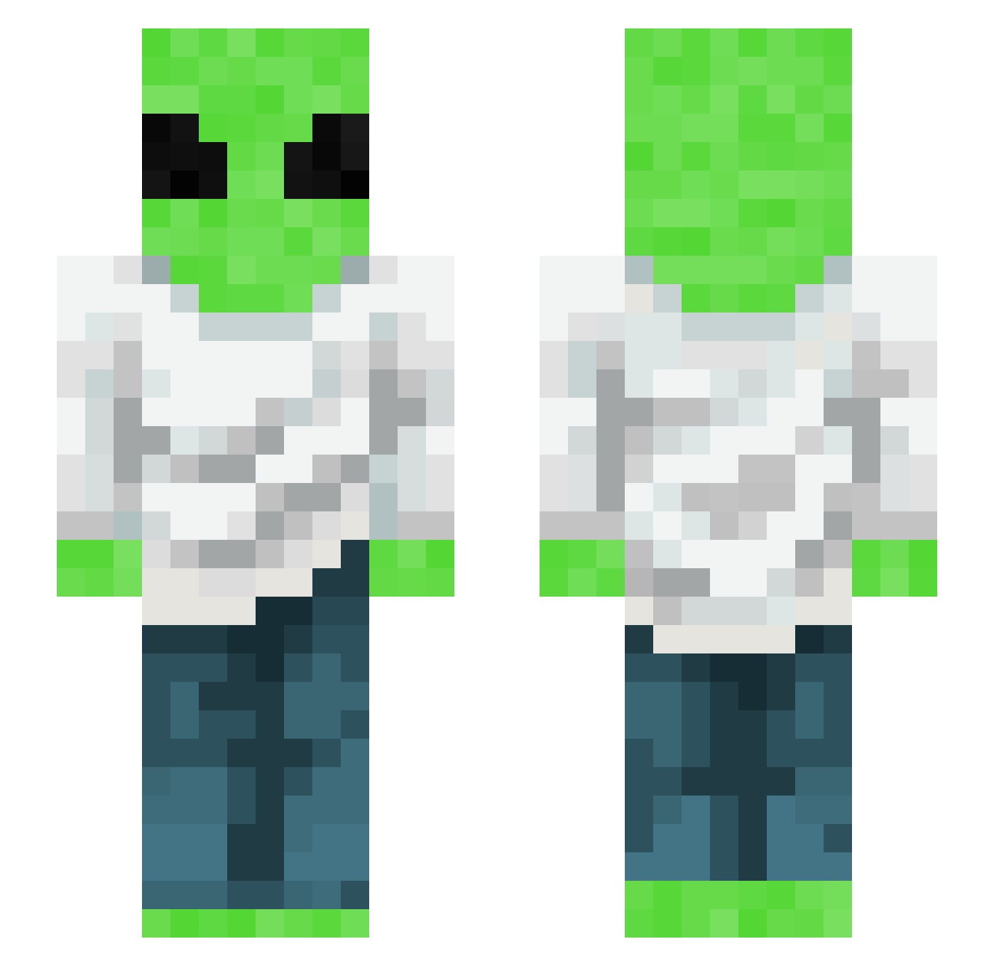YourName_Here Minecraft skin, front and back view
