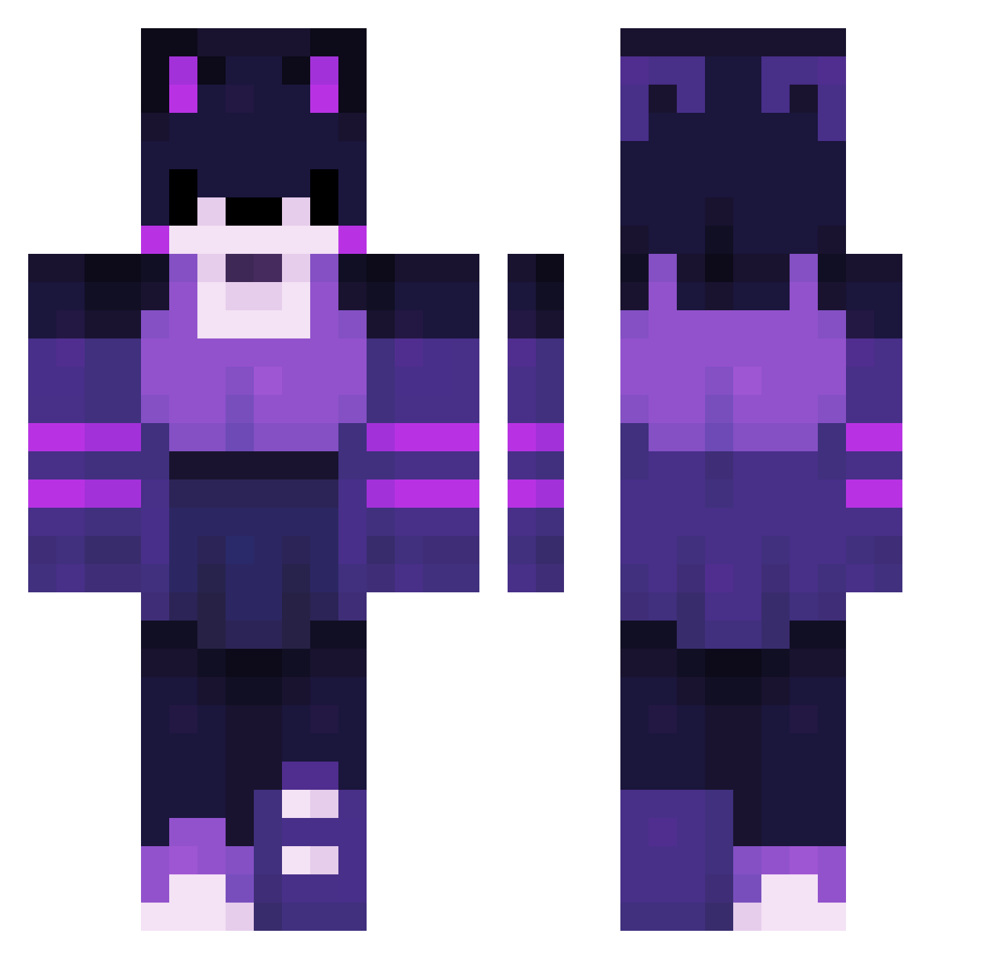 GW_282 Minecraft skin, front and back view