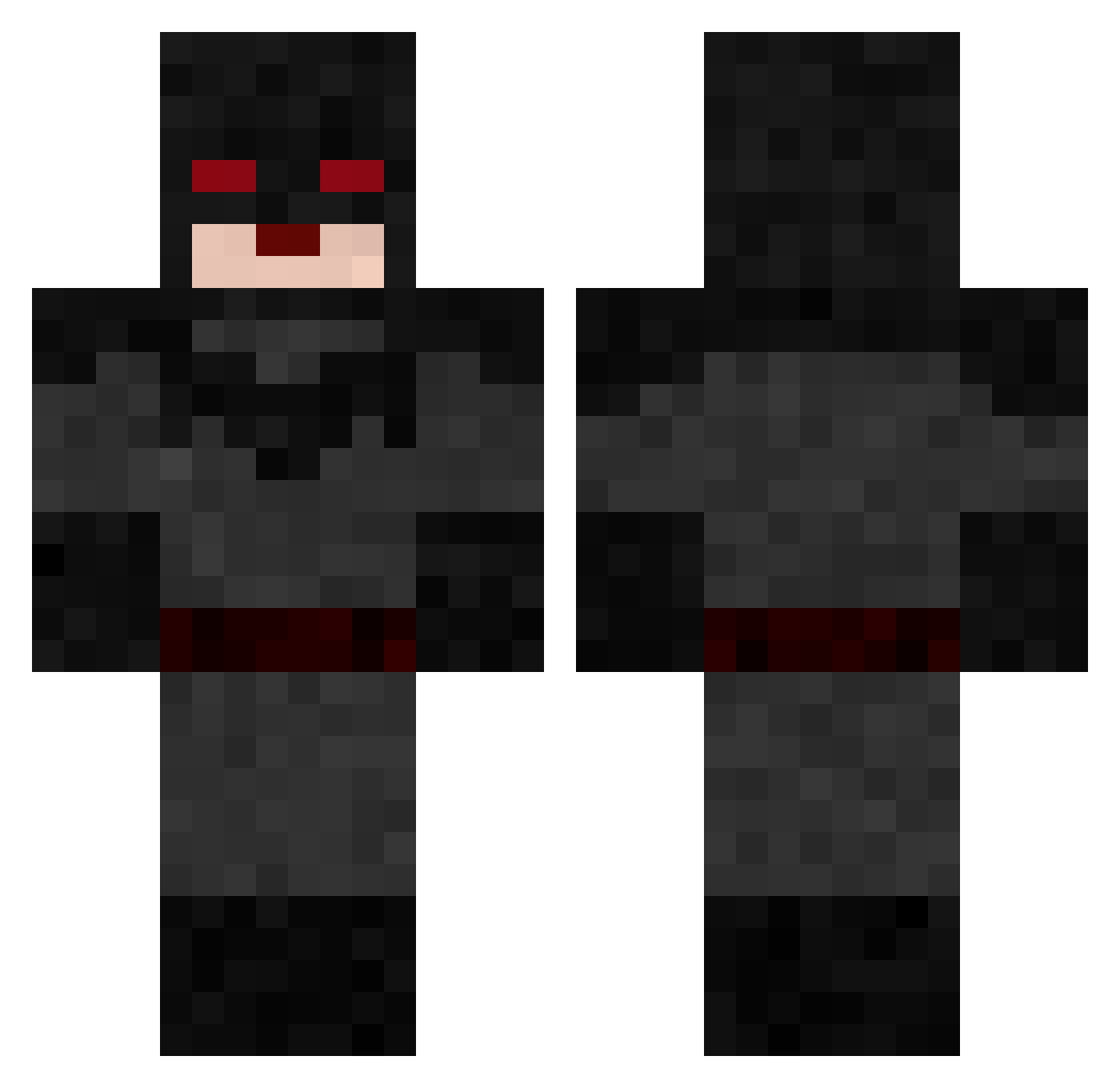 souchesauvage_06 Minecraft skin, front and back view