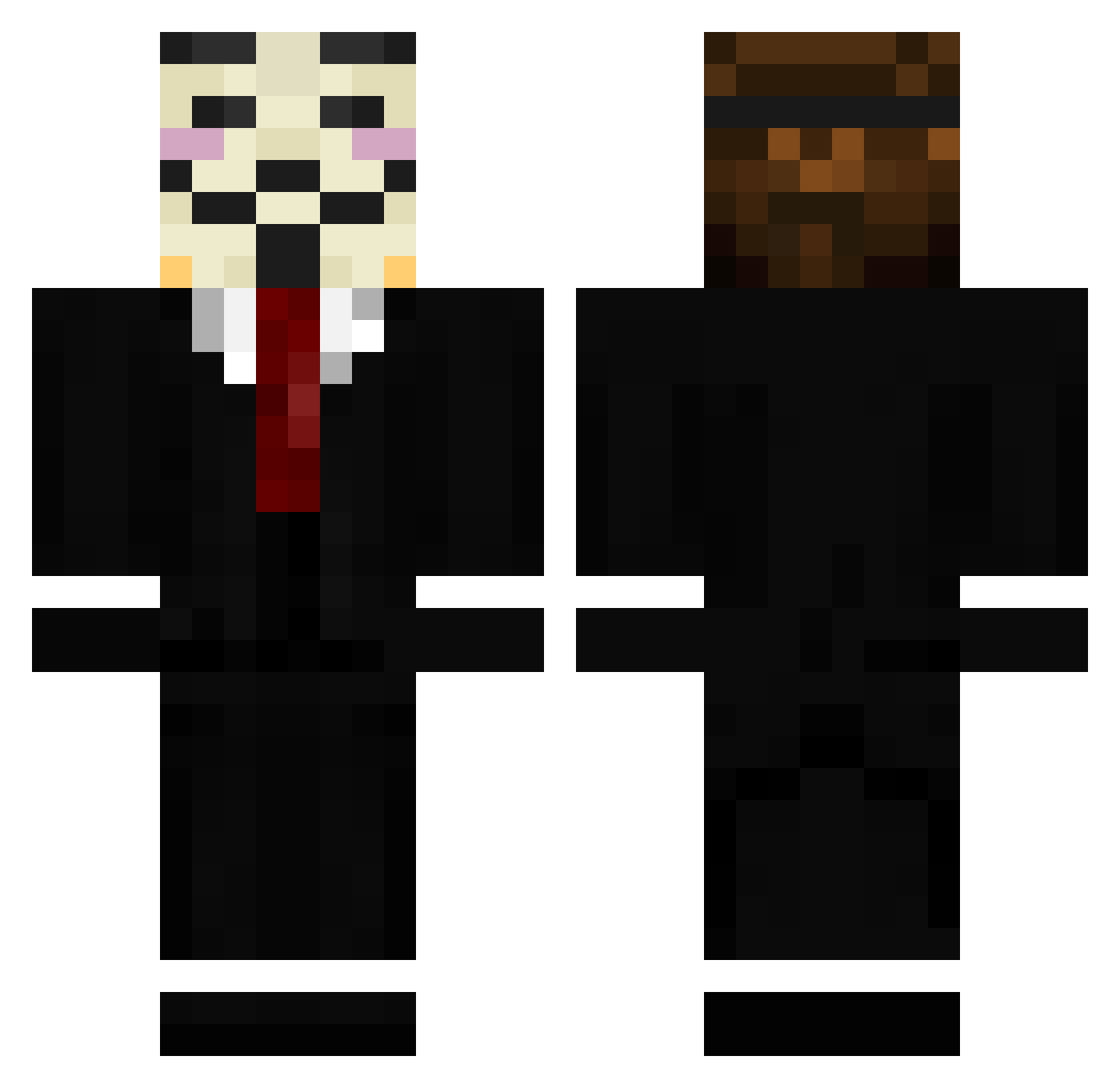 aircoolzurrys Minecraft skin, front and back view