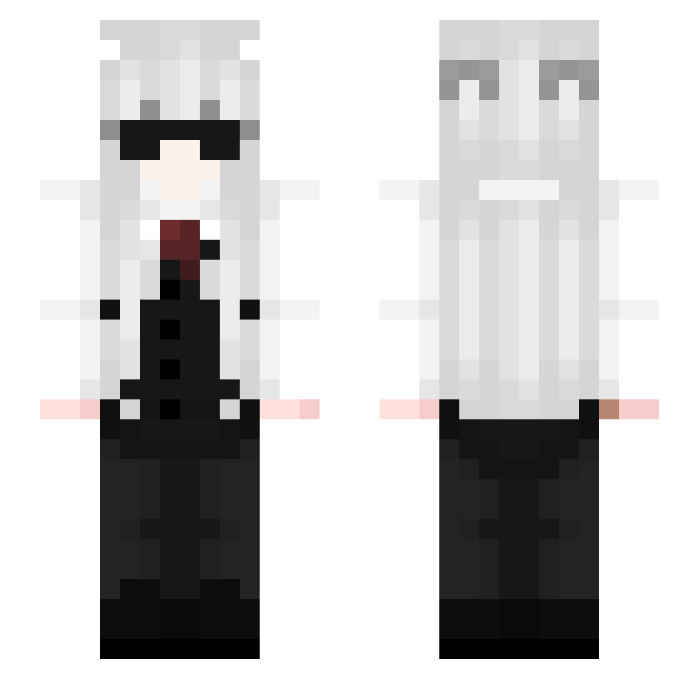 KweenLeah Minecraft skin, front and back view