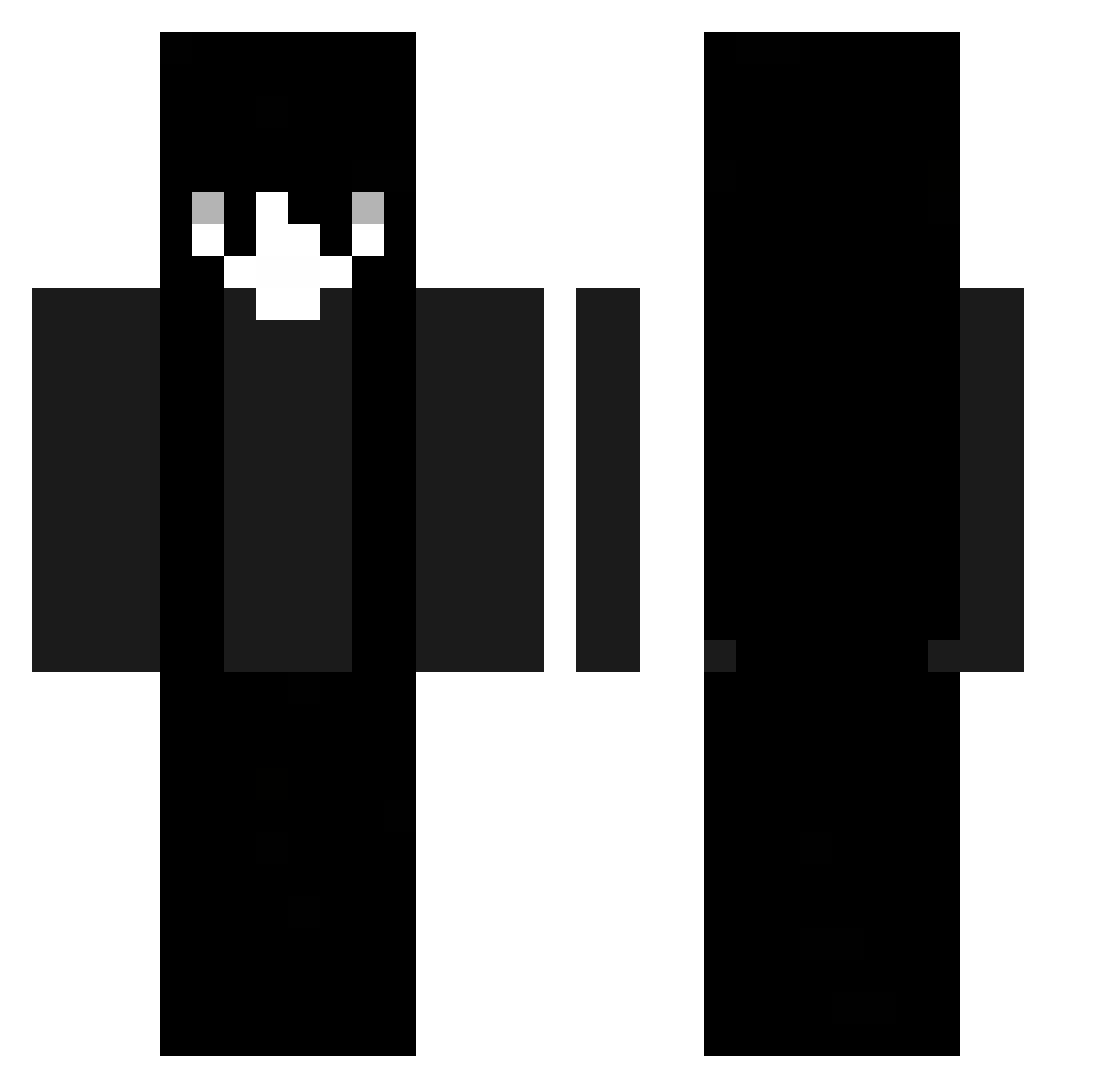 Bluelock_ Minecraft skin, front and back view