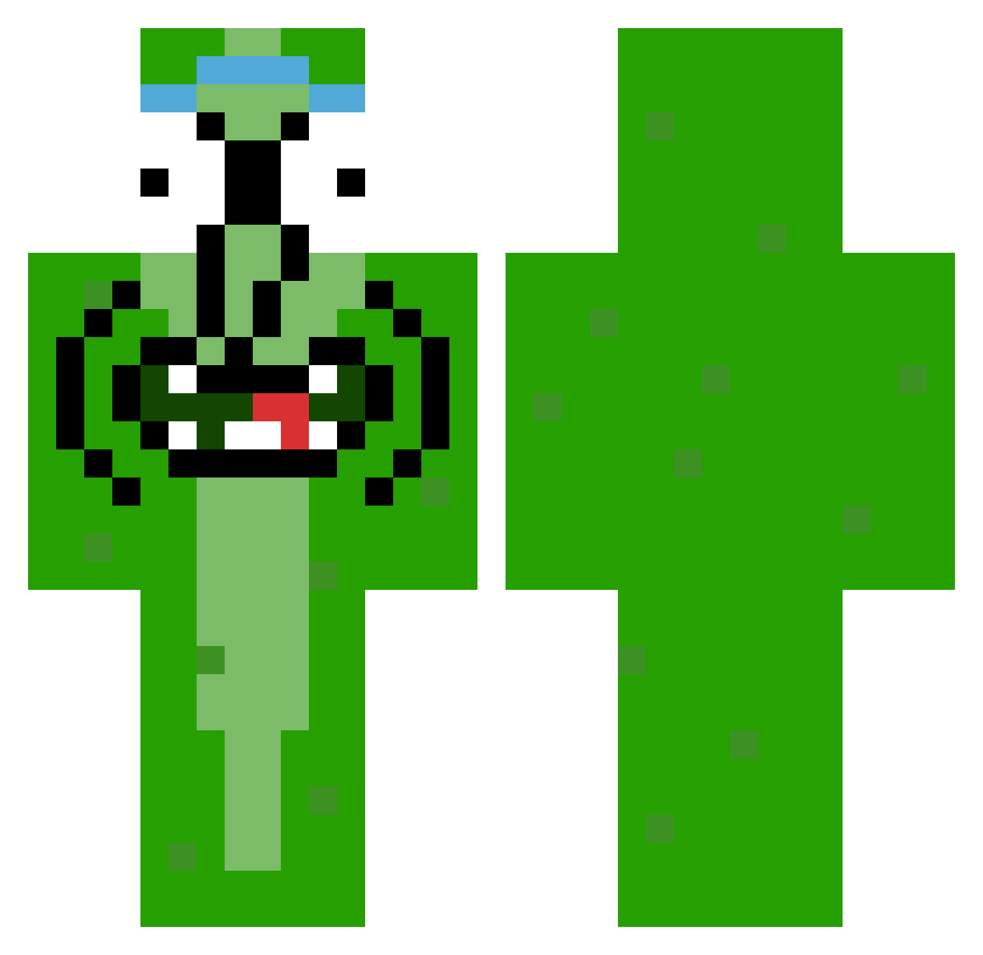 kubikox_ Minecraft skin, front and back view