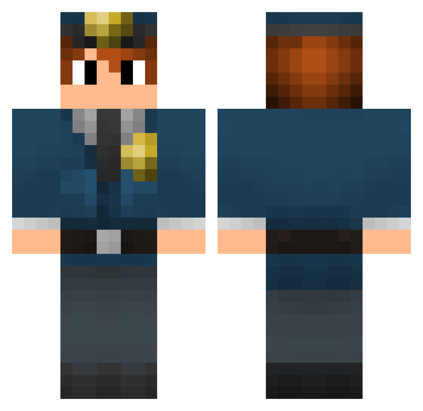 DanySahne1978 Minecraft skin, front and back view