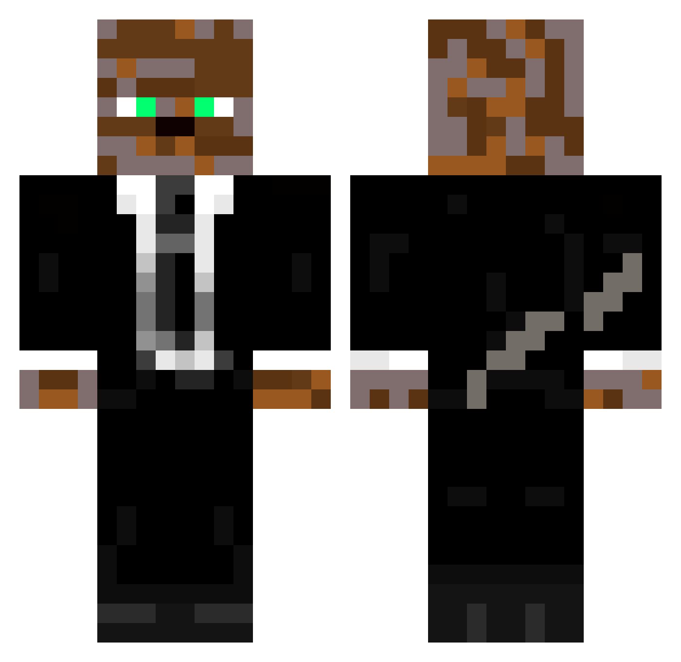 elipeli11 Minecraft skin, front and back view