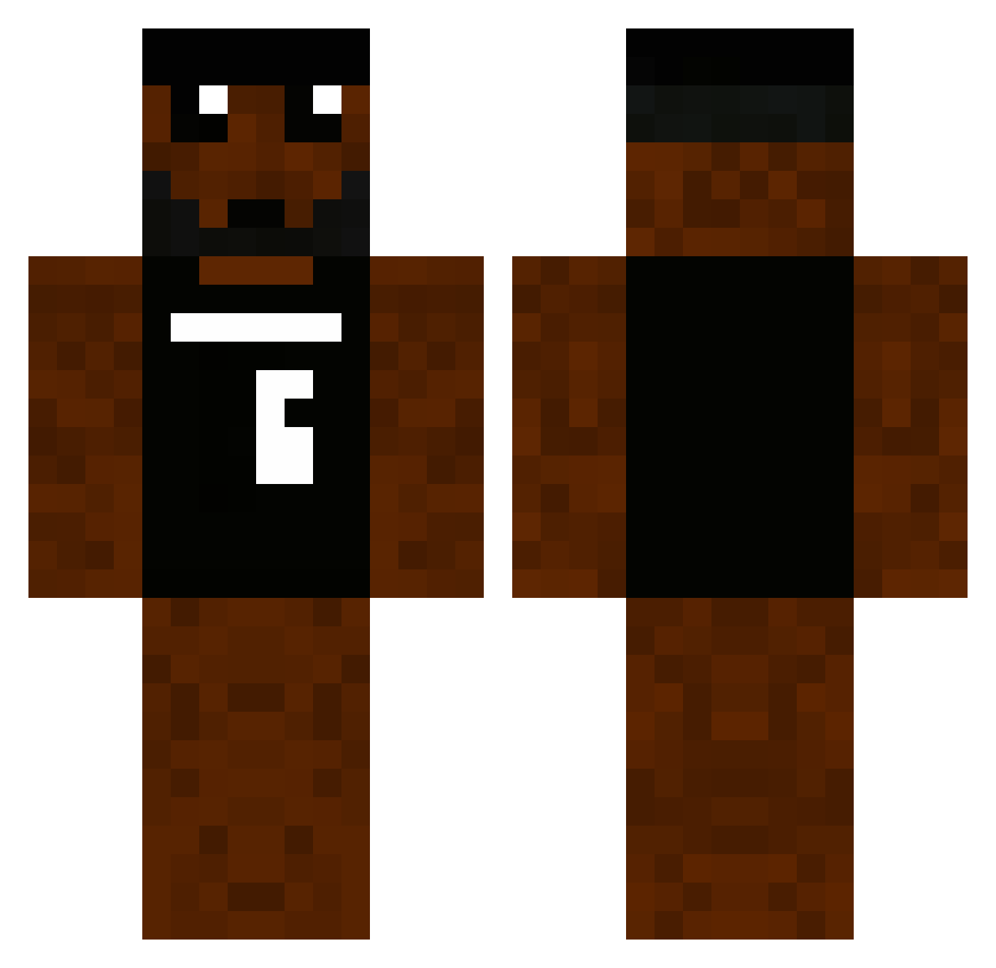 Anthony Minecraft skin, front and back view