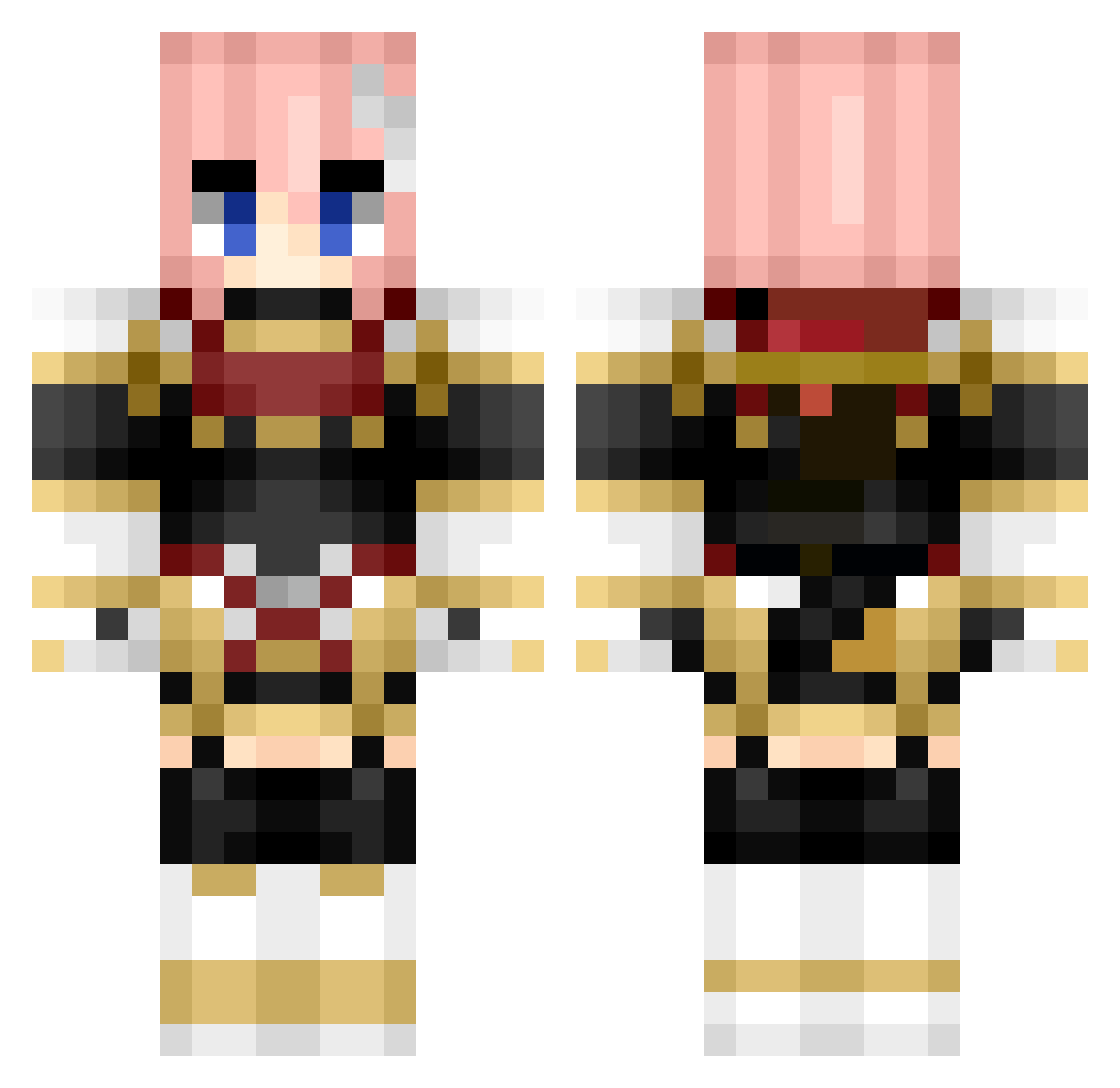 ErisIsSilly Minecraft skin, front and back view