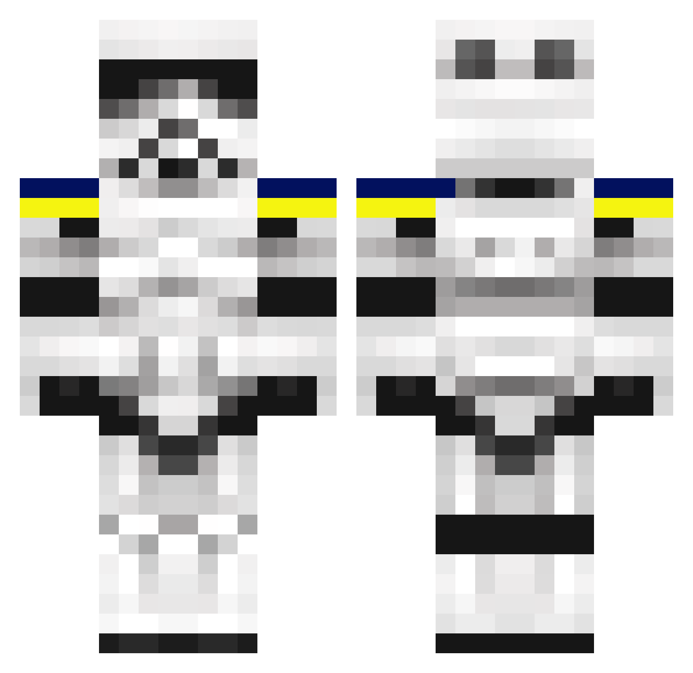 Storm_Wind Minecraft skin, front and back view