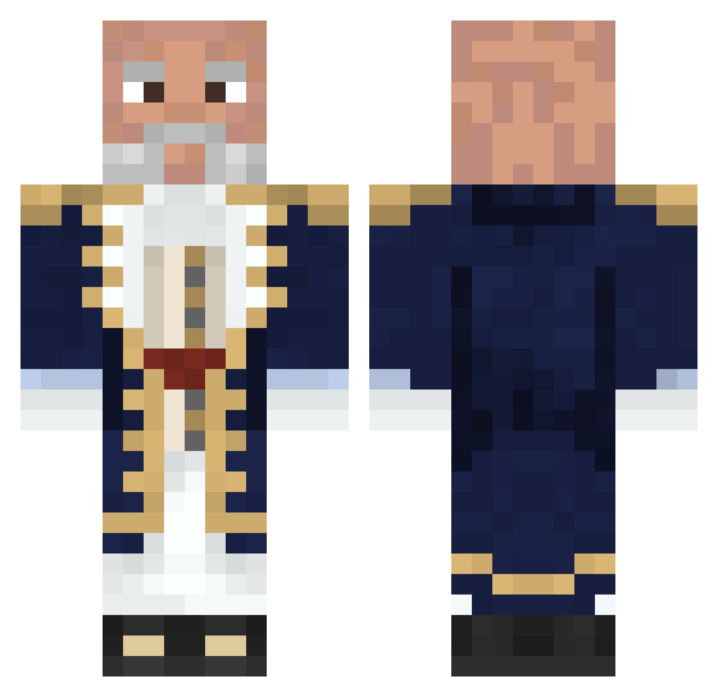 yohanndondorgane Minecraft skin, front and back view