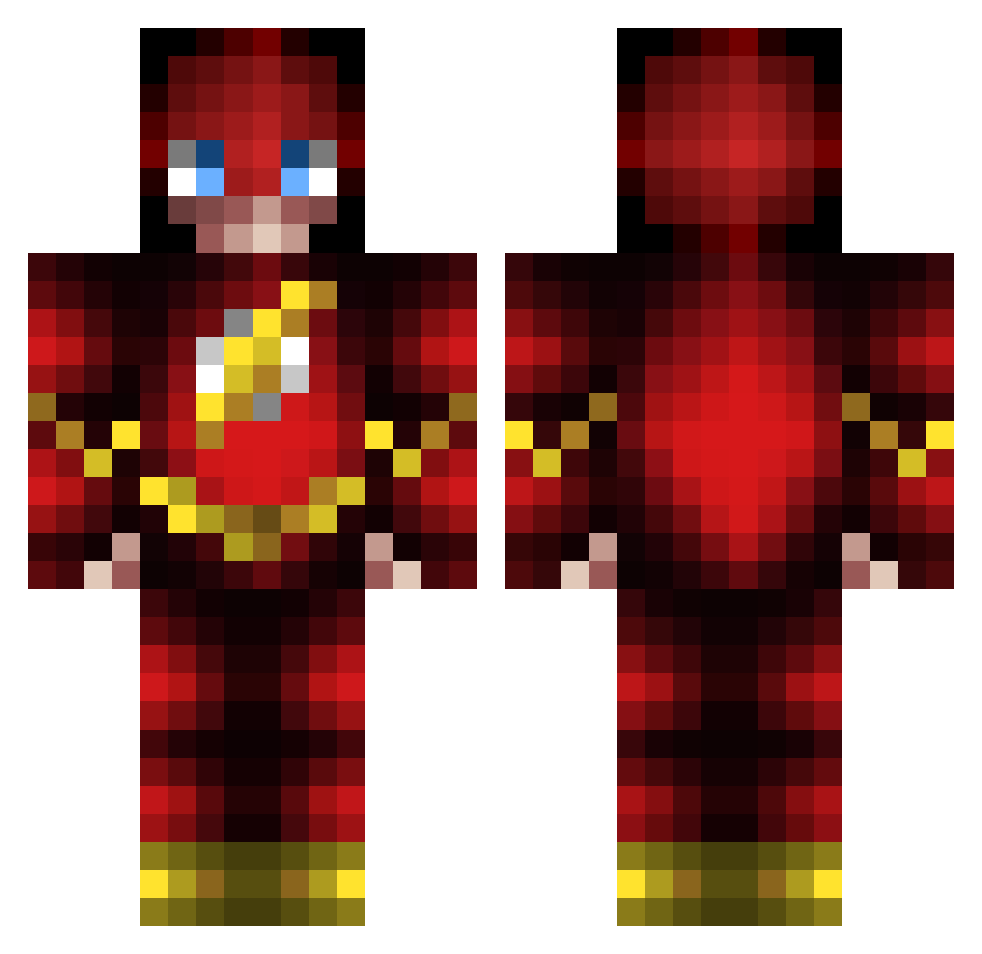 BabyKendal Minecraft skin, front and back view