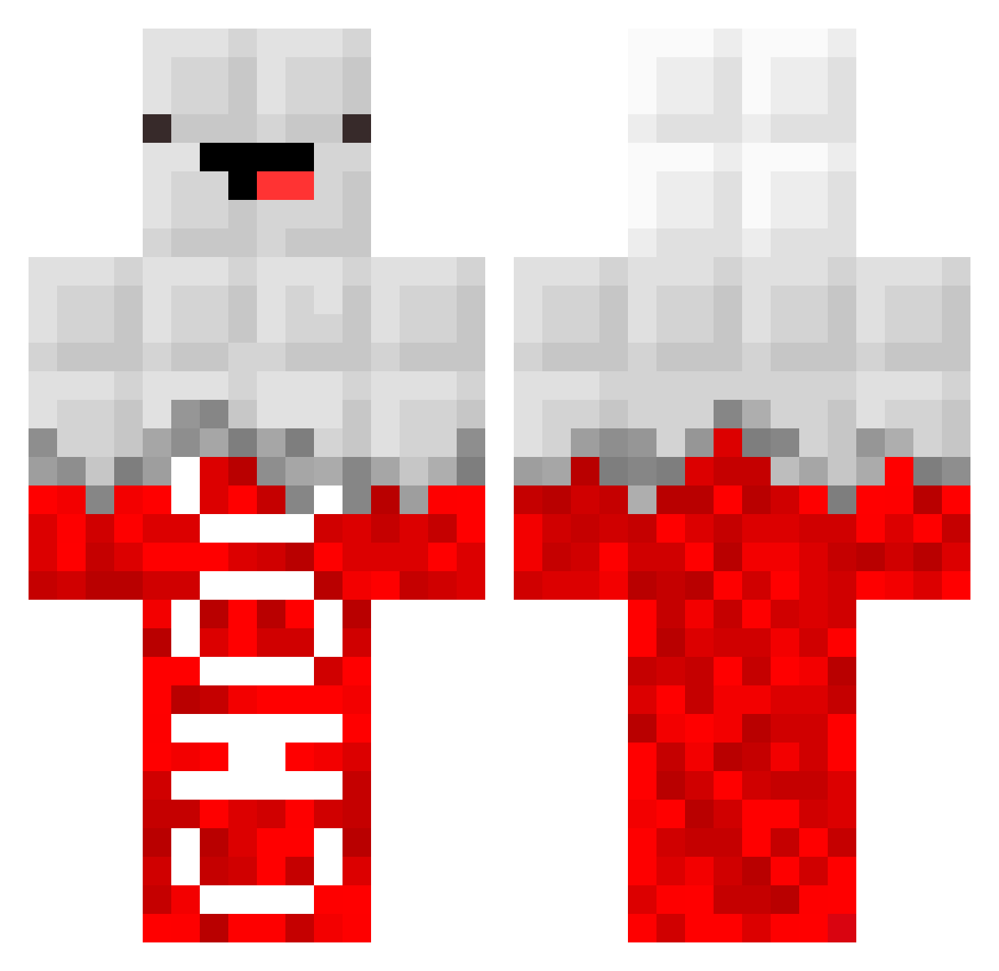 Flotsam Minecraft skin, front and back view