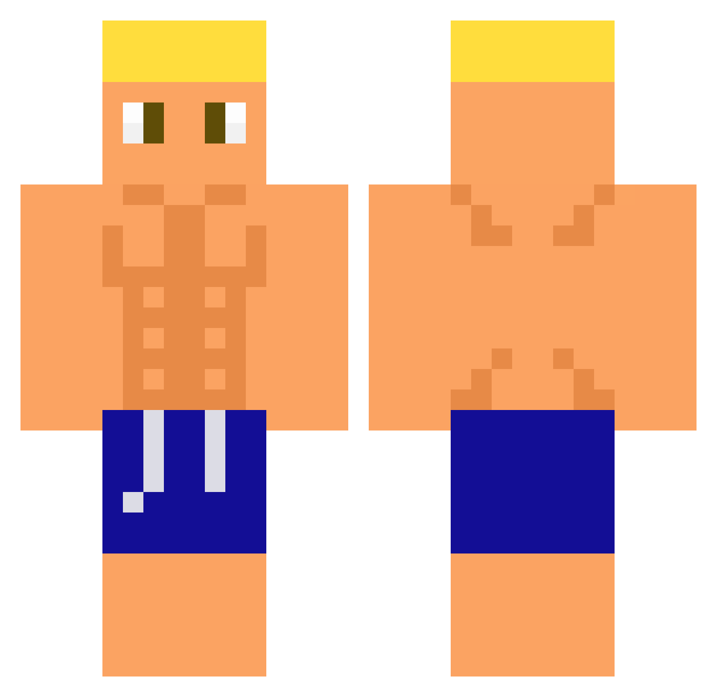 Ox_xi Minecraft skin, front and back view