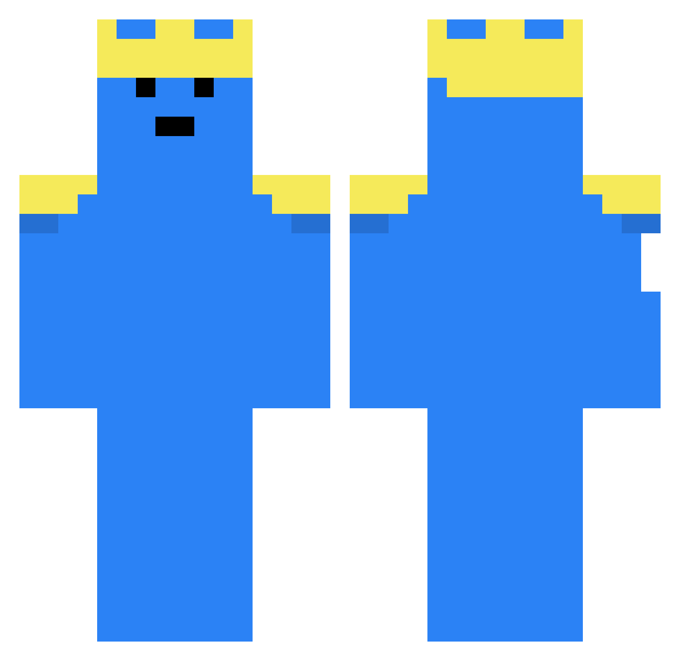 safesuperset936 Minecraft skin, front and back view