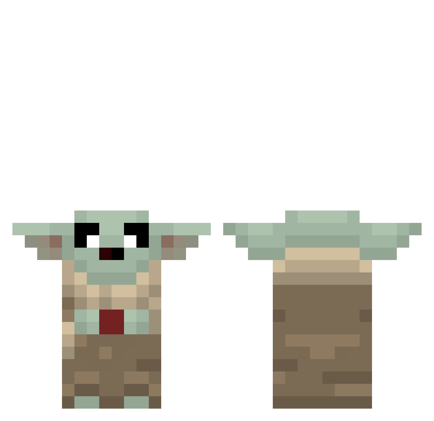 bgreg37 Minecraft skin, front and back view