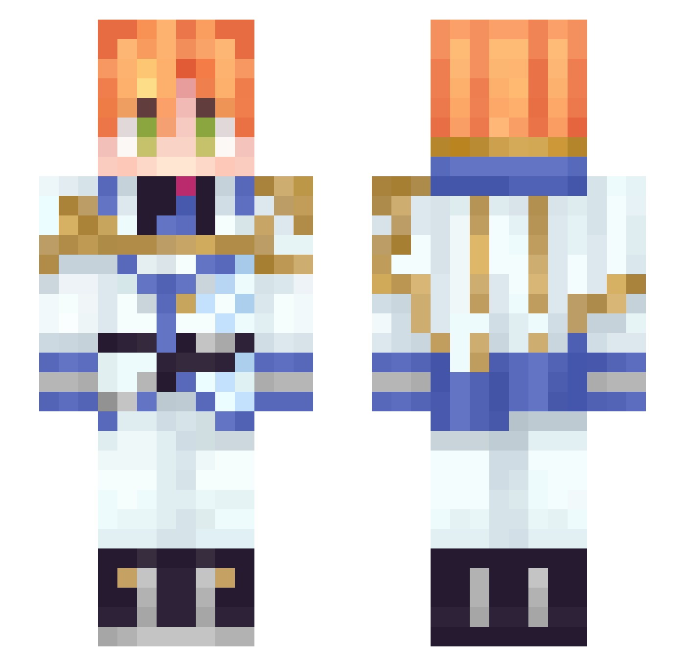 z1dhsi_m2 Minecraft skin, front and back view