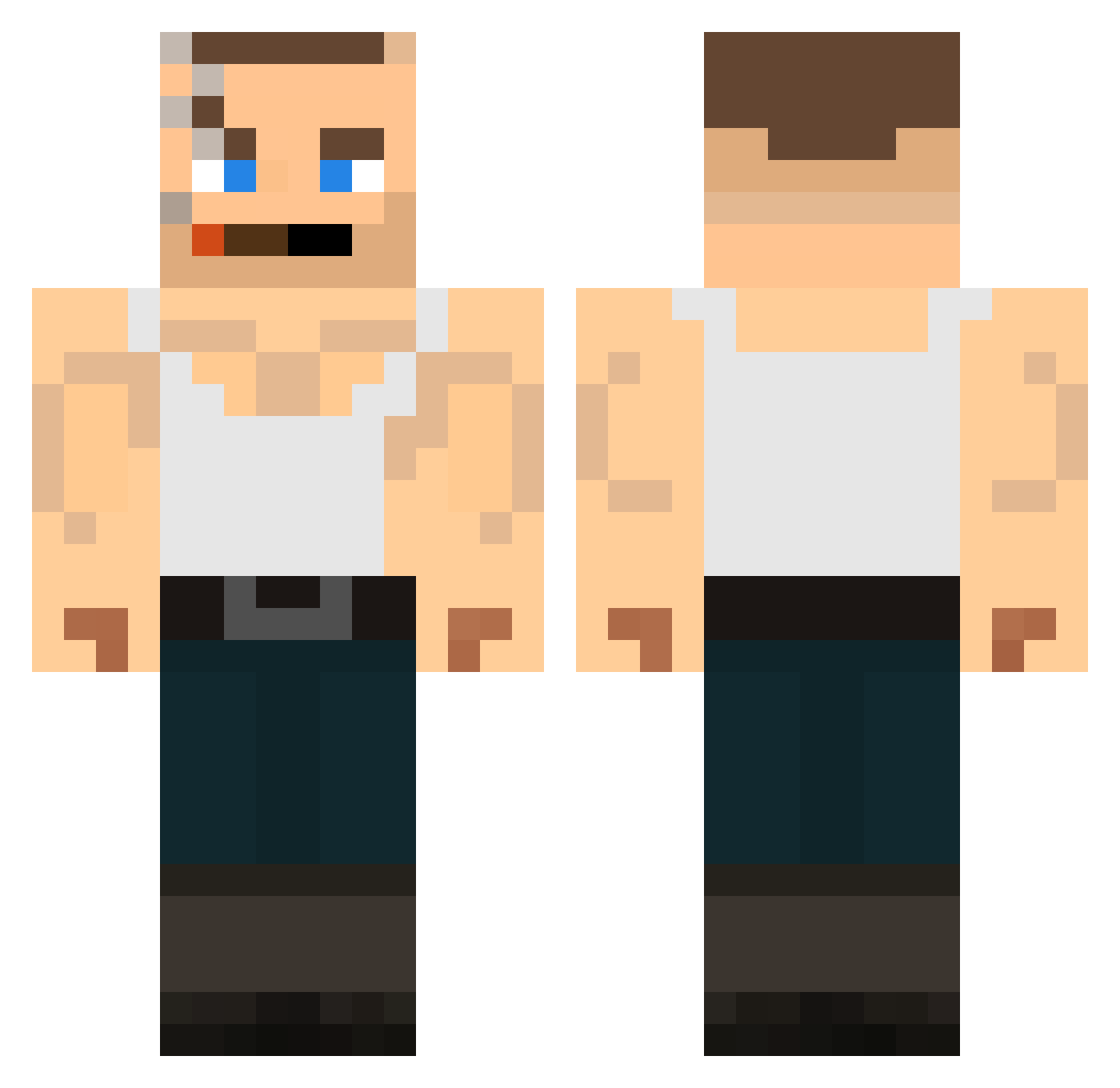 john_minecraft_1 Minecraft skin, front and back view