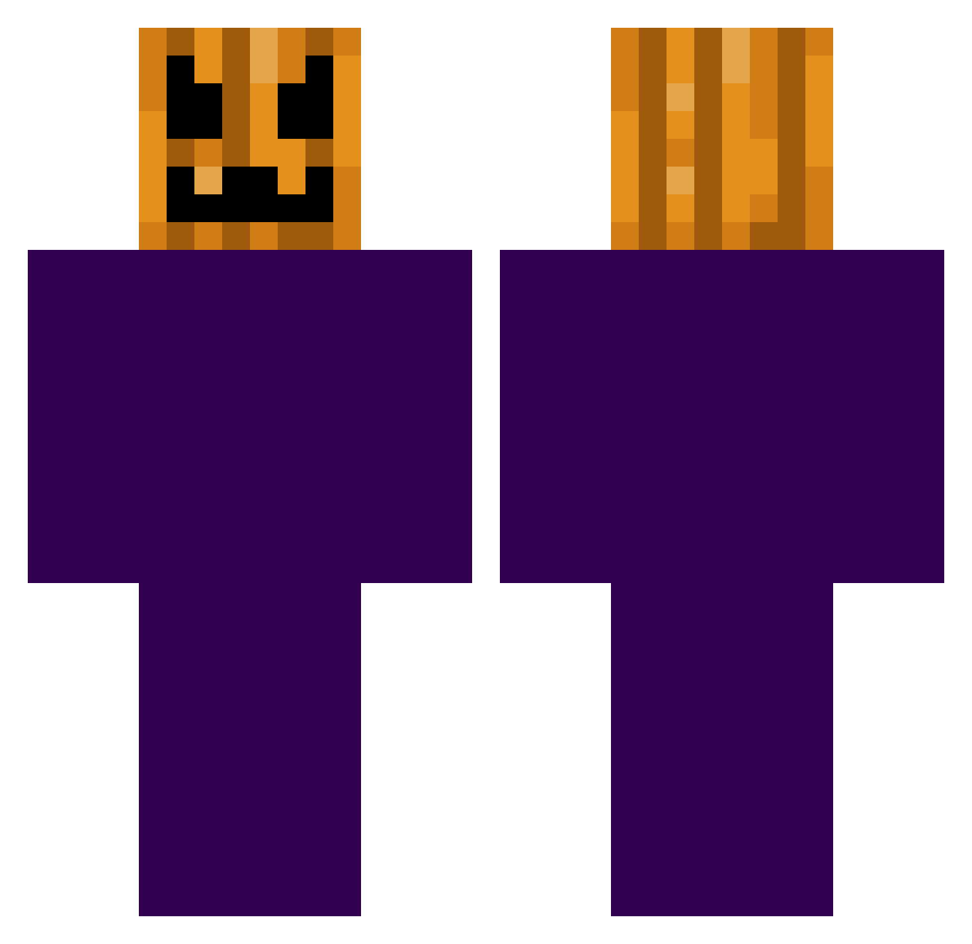 SirLH44 Minecraft skin, front and back view