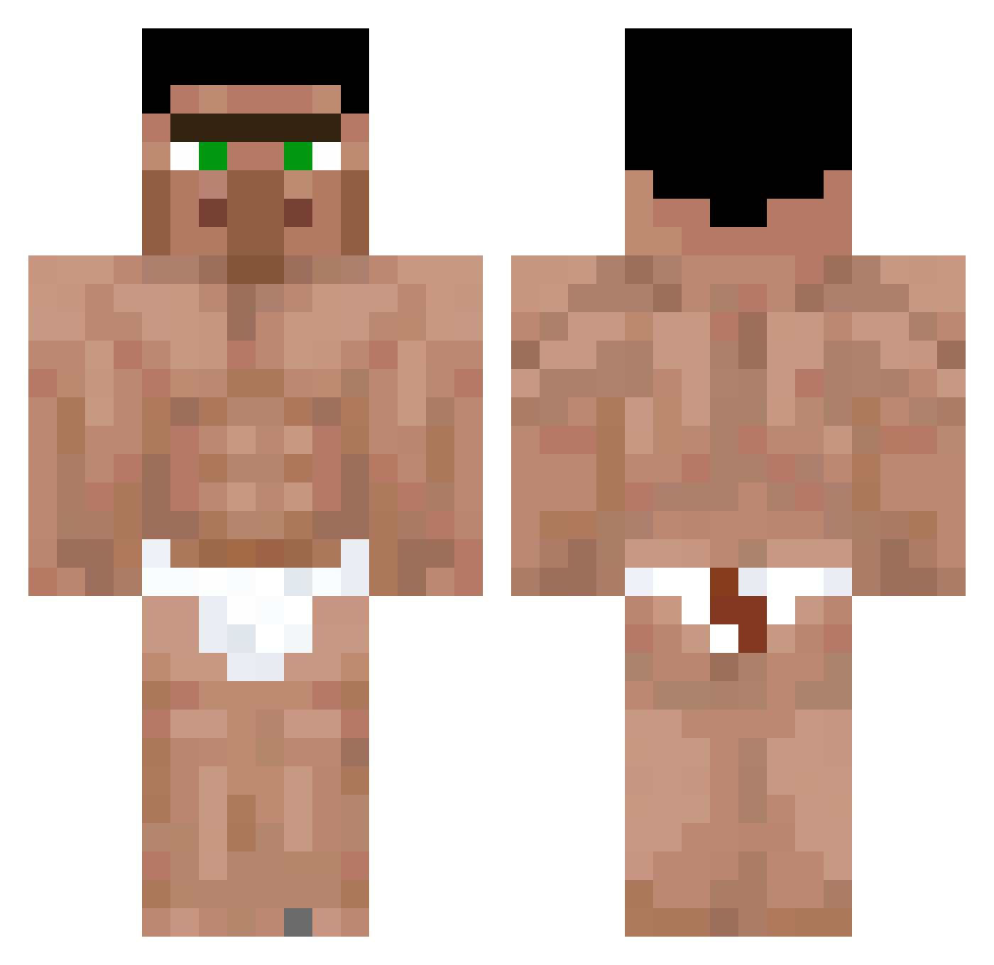 max9934 Minecraft skin, front and back view