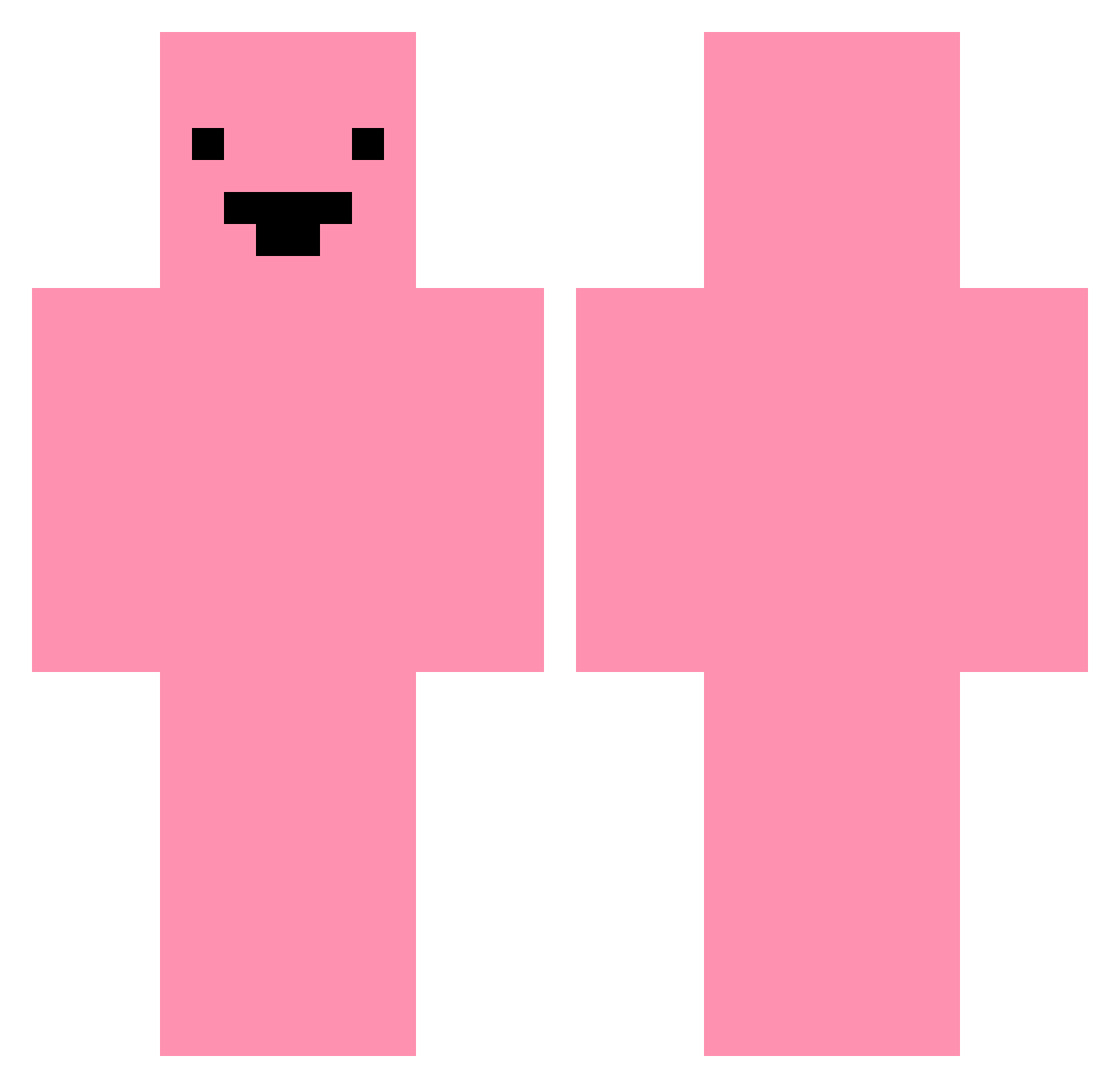 Reiced_ Minecraft skin, front and back view