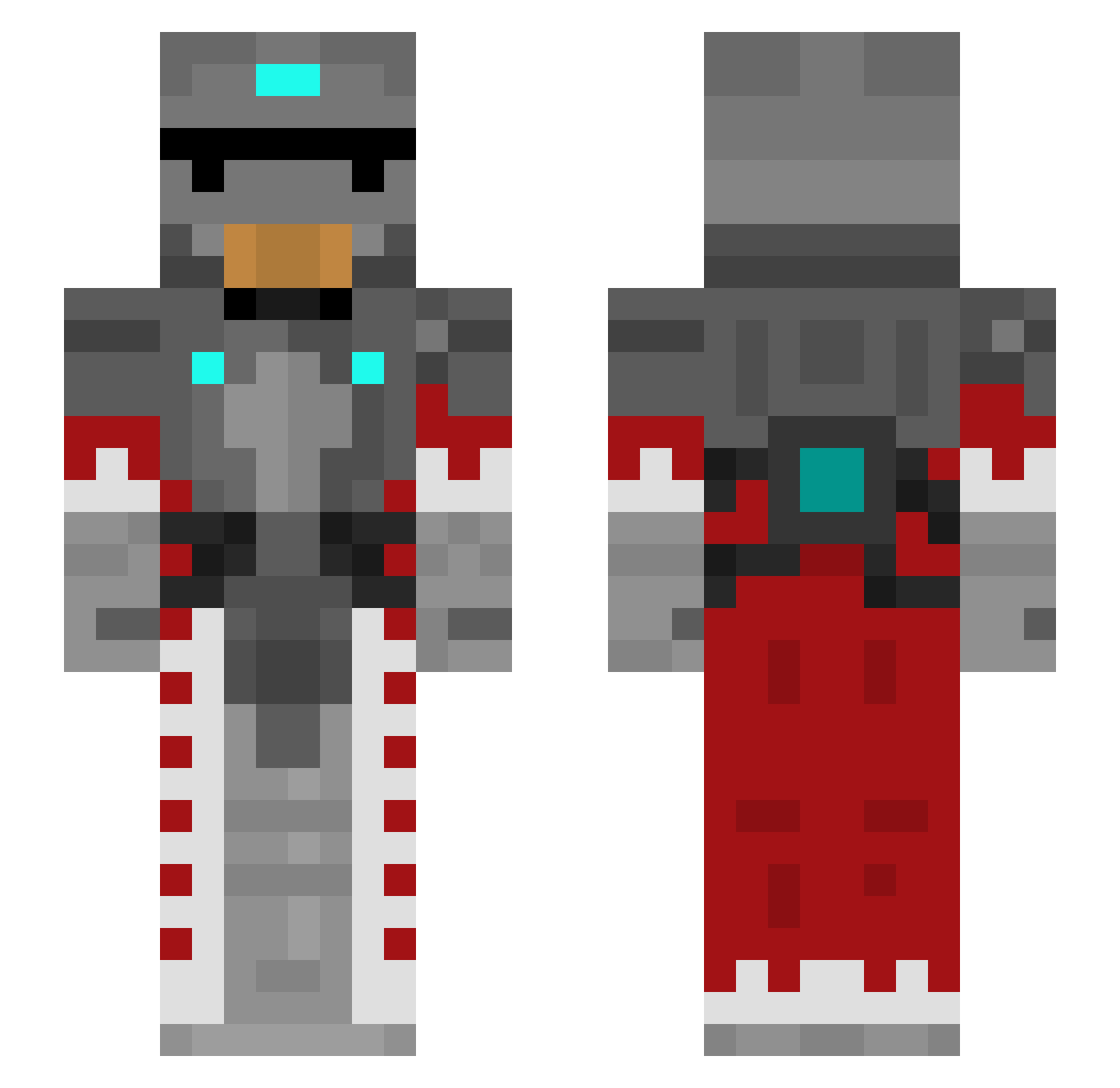 Beeb_The_Squeeb Minecraft skin, front and back view