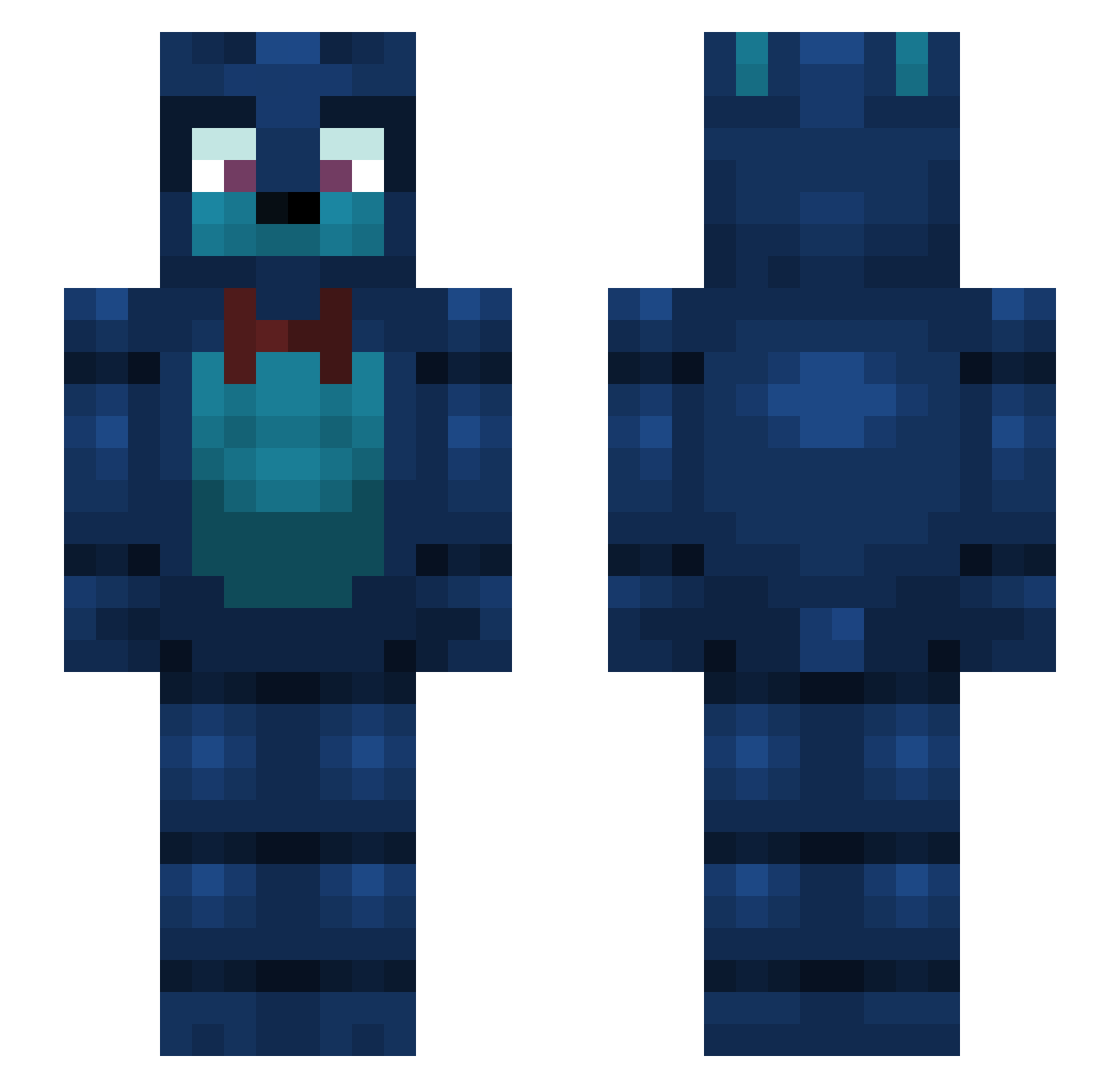 Phantom__Nugget Minecraft skin, front and back view