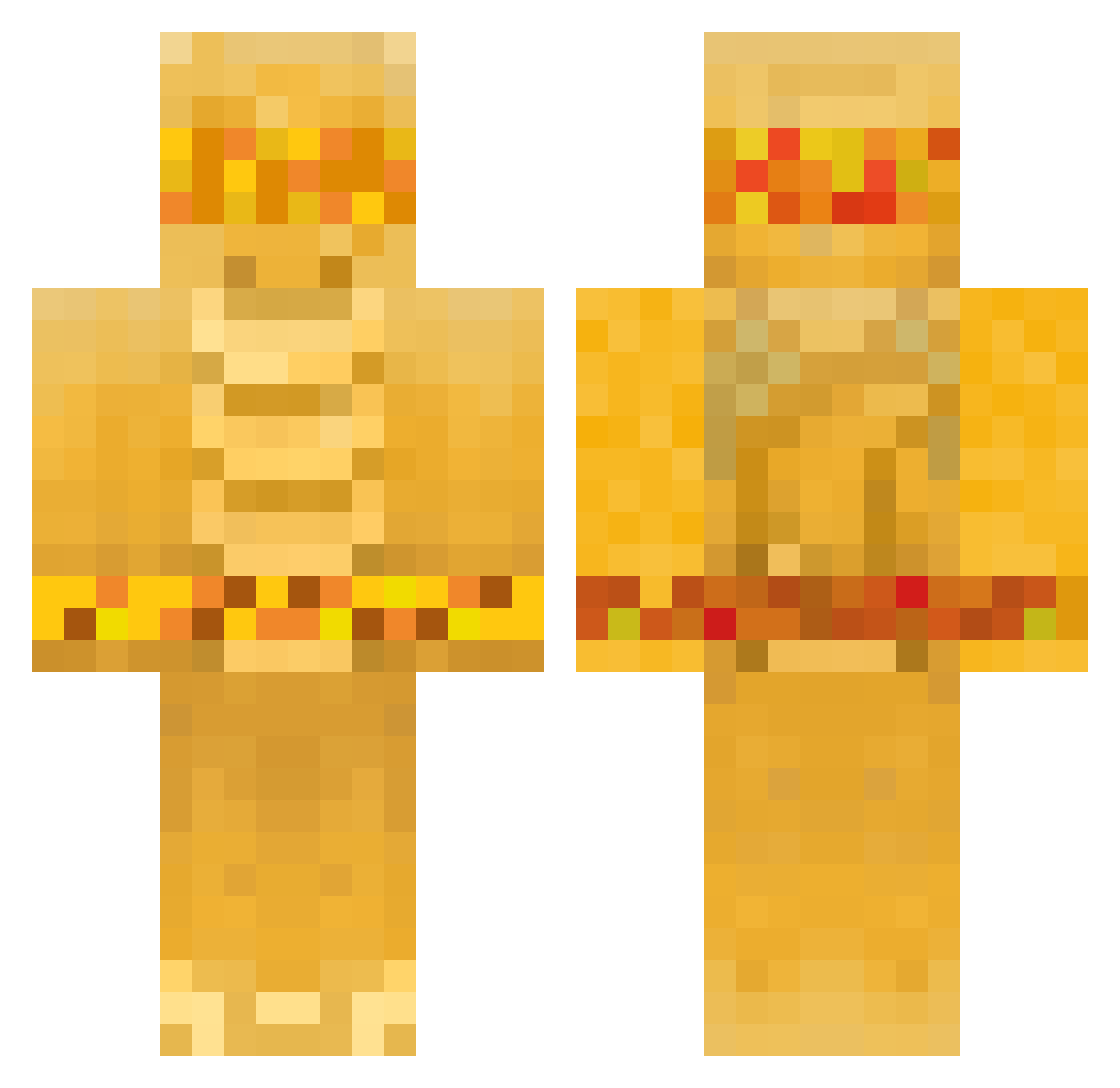 FlyingDragonite Minecraft skin, front and back view