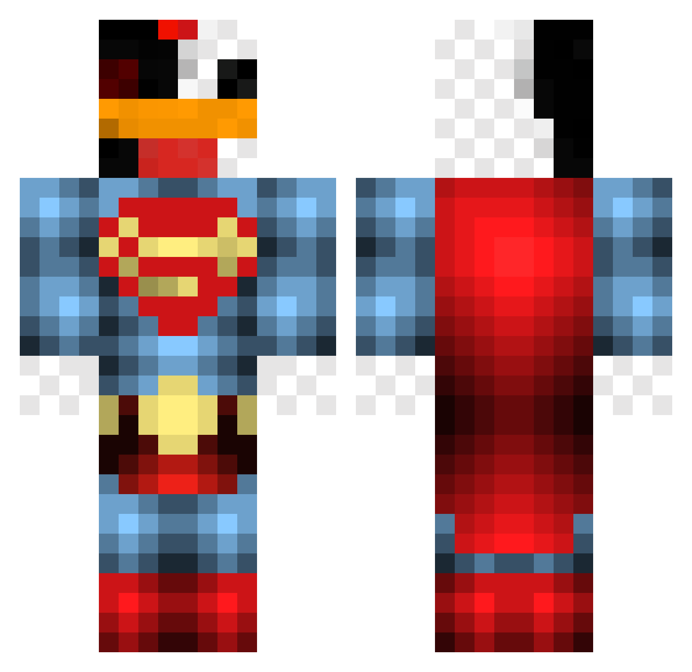Cobrastrqfe_ Minecraft skin, front and back view