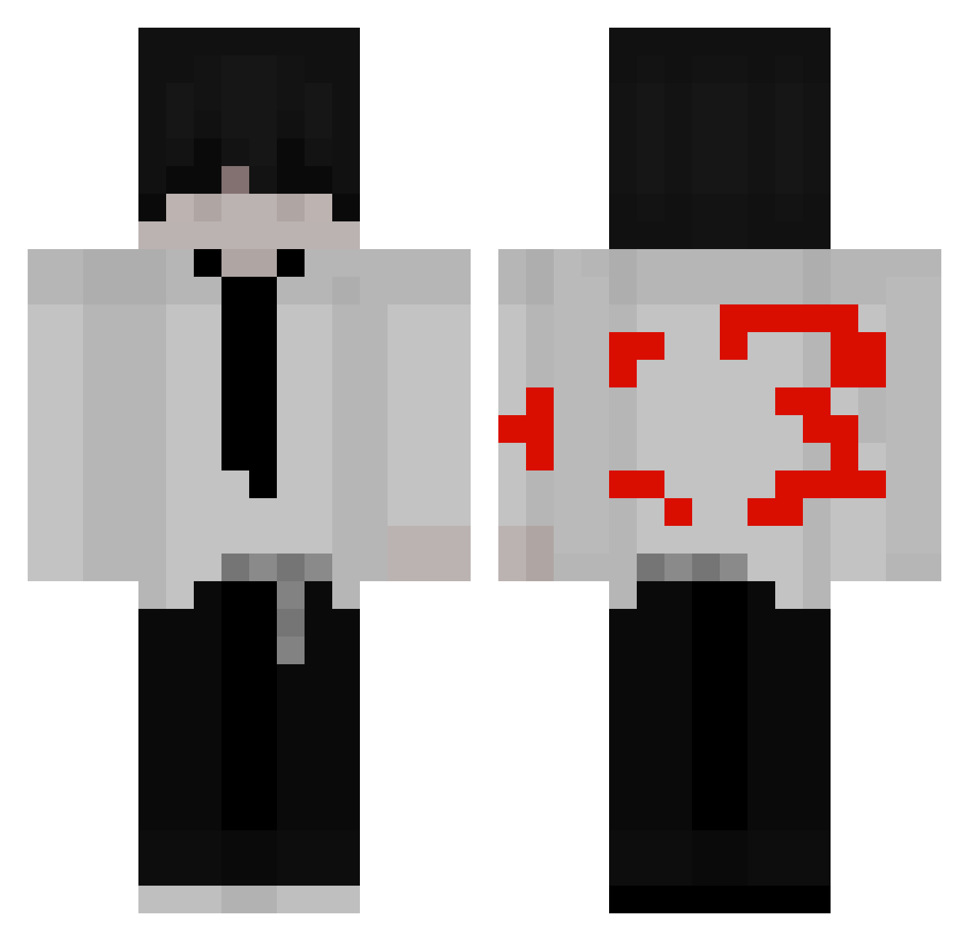RexxSalami Minecraft skin, front and back view