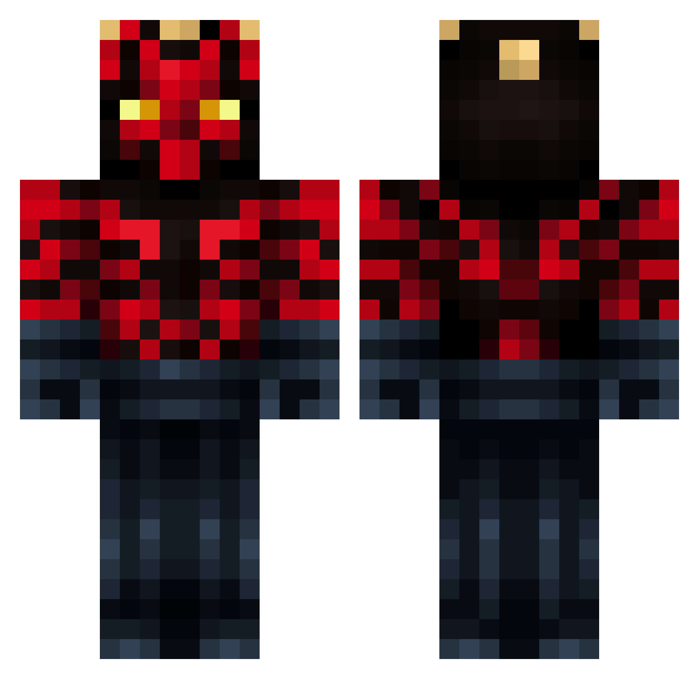 Brick223 Minecraft skin, front and back view