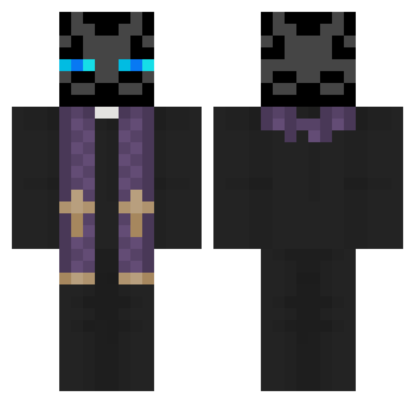CoolDude_22 Minecraft skin, front and back view