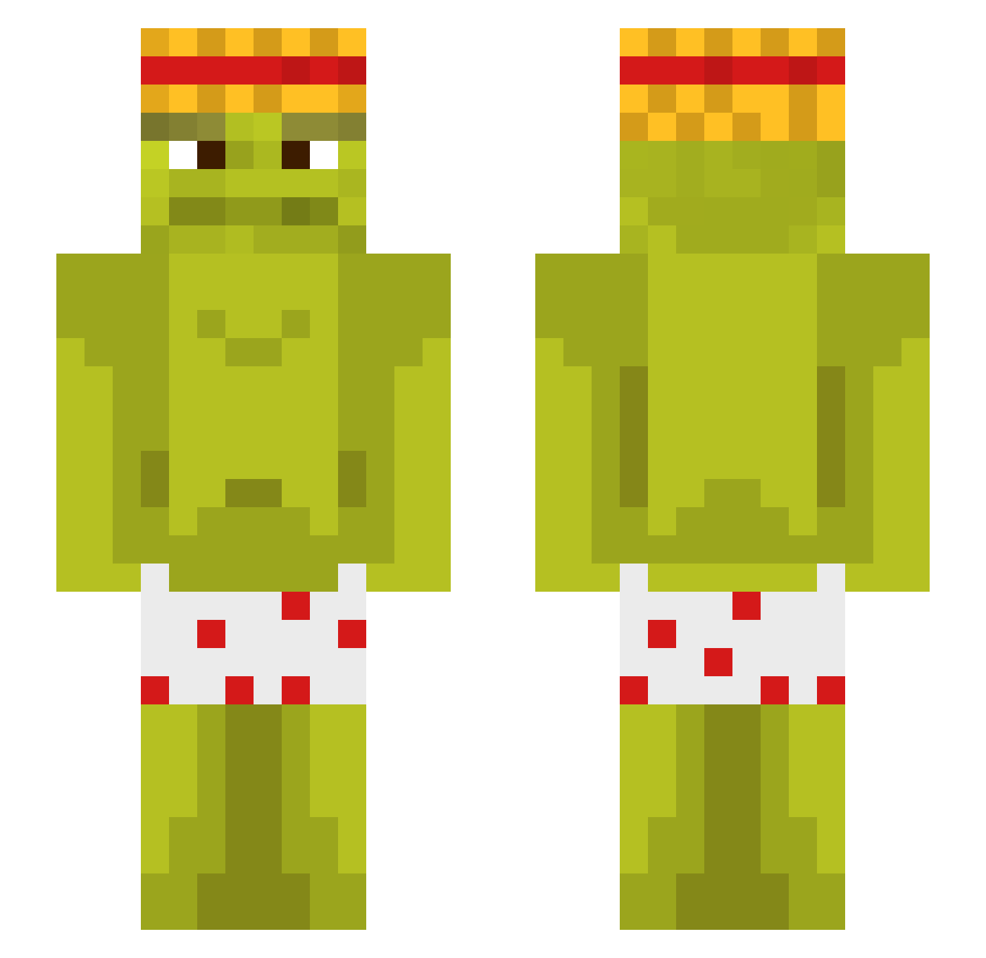 thafillo Minecraft skin, front and back view