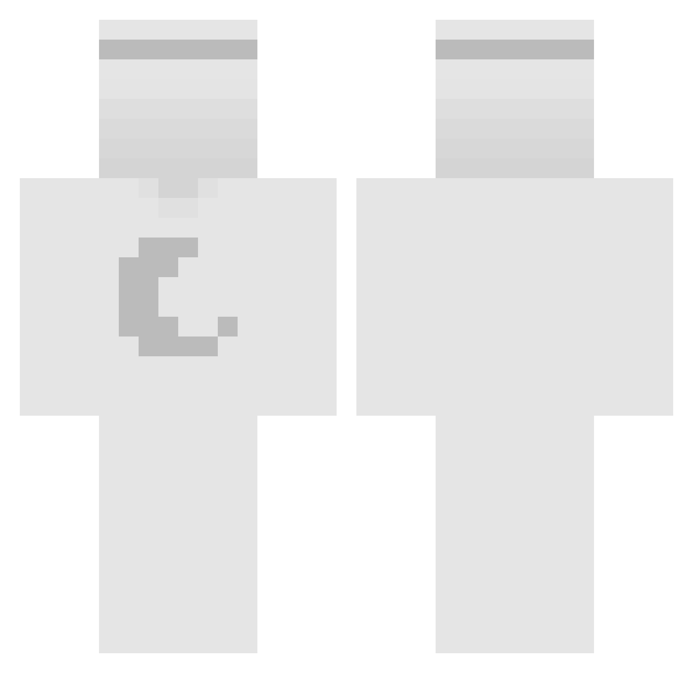 _J0S Minecraft skin, front and back view