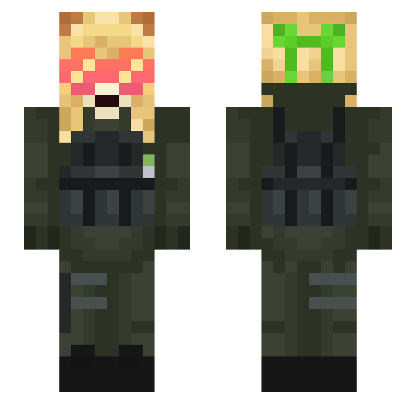 yormom123457 Minecraft skin, front and back view