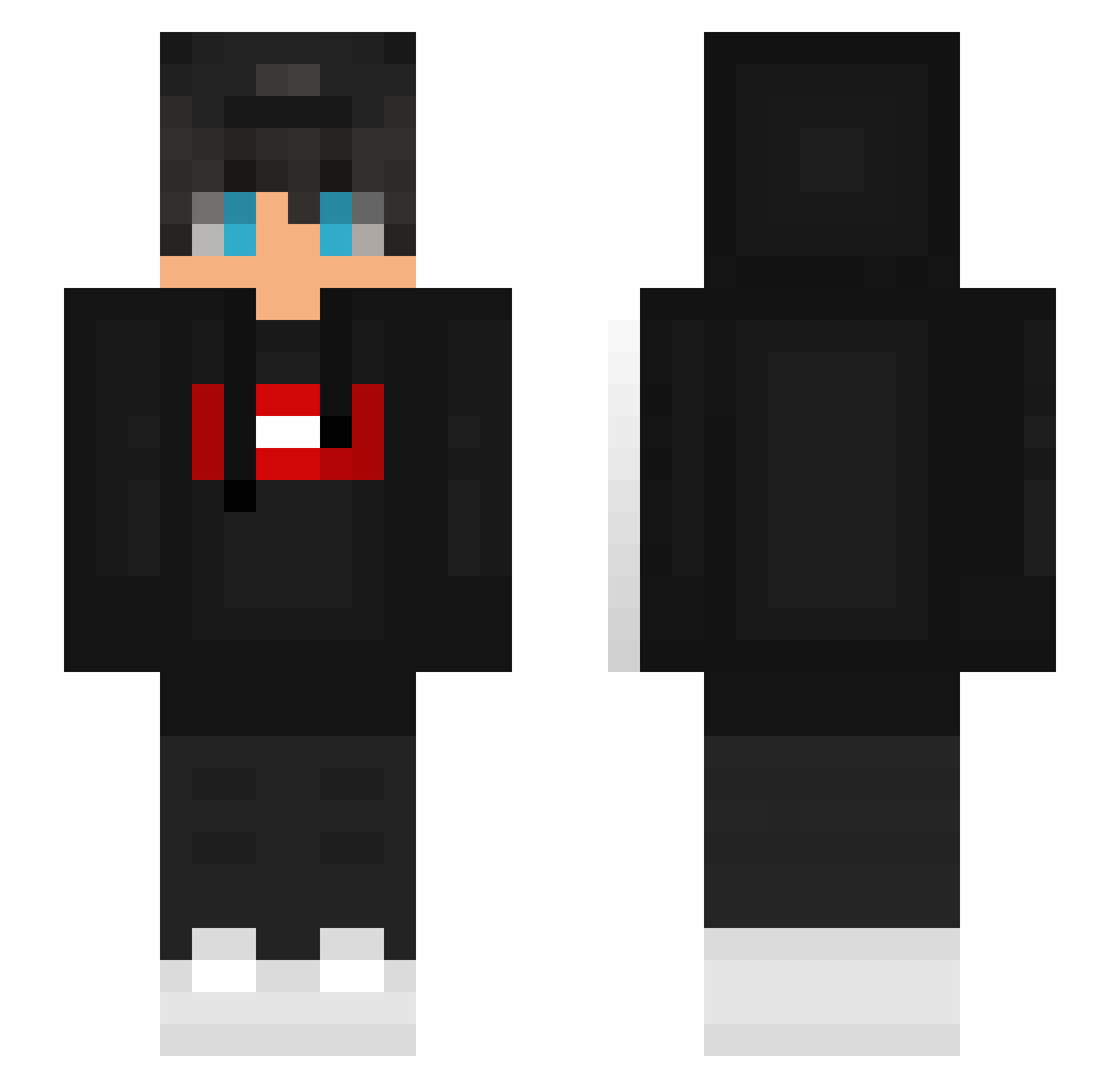 Billinho Minecraft skin, front and back view