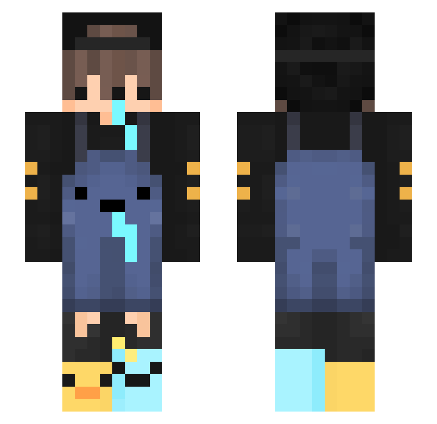 EmmrichseiCouch Minecraft skin, front and back view