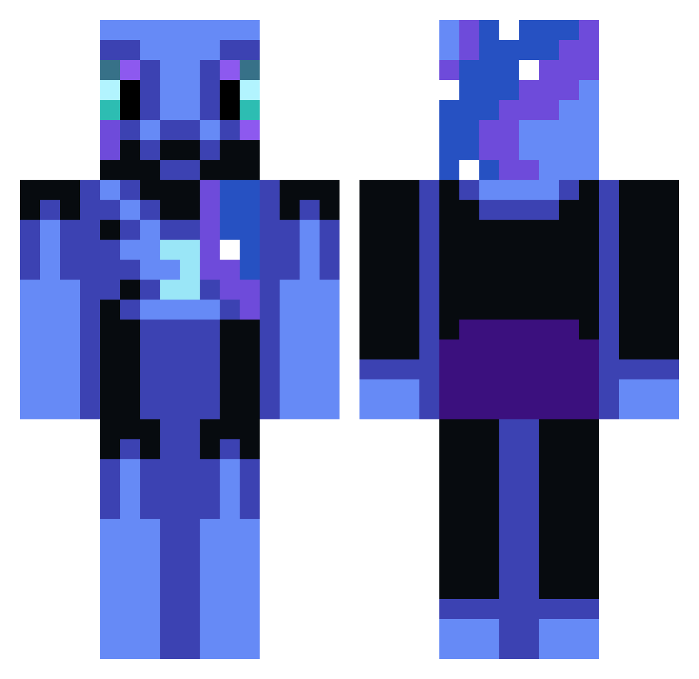 L4costa Minecraft skin, front and back view