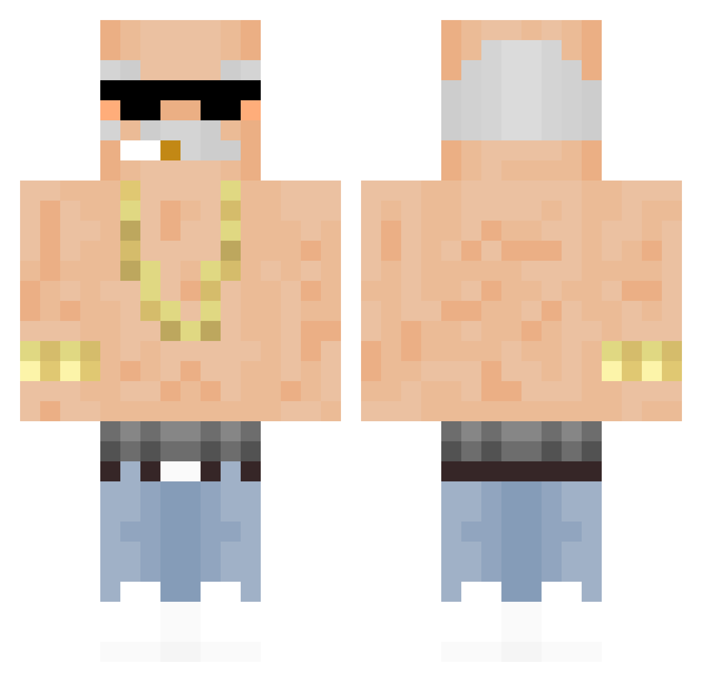 maxi_14_ Minecraft skin, front and back view