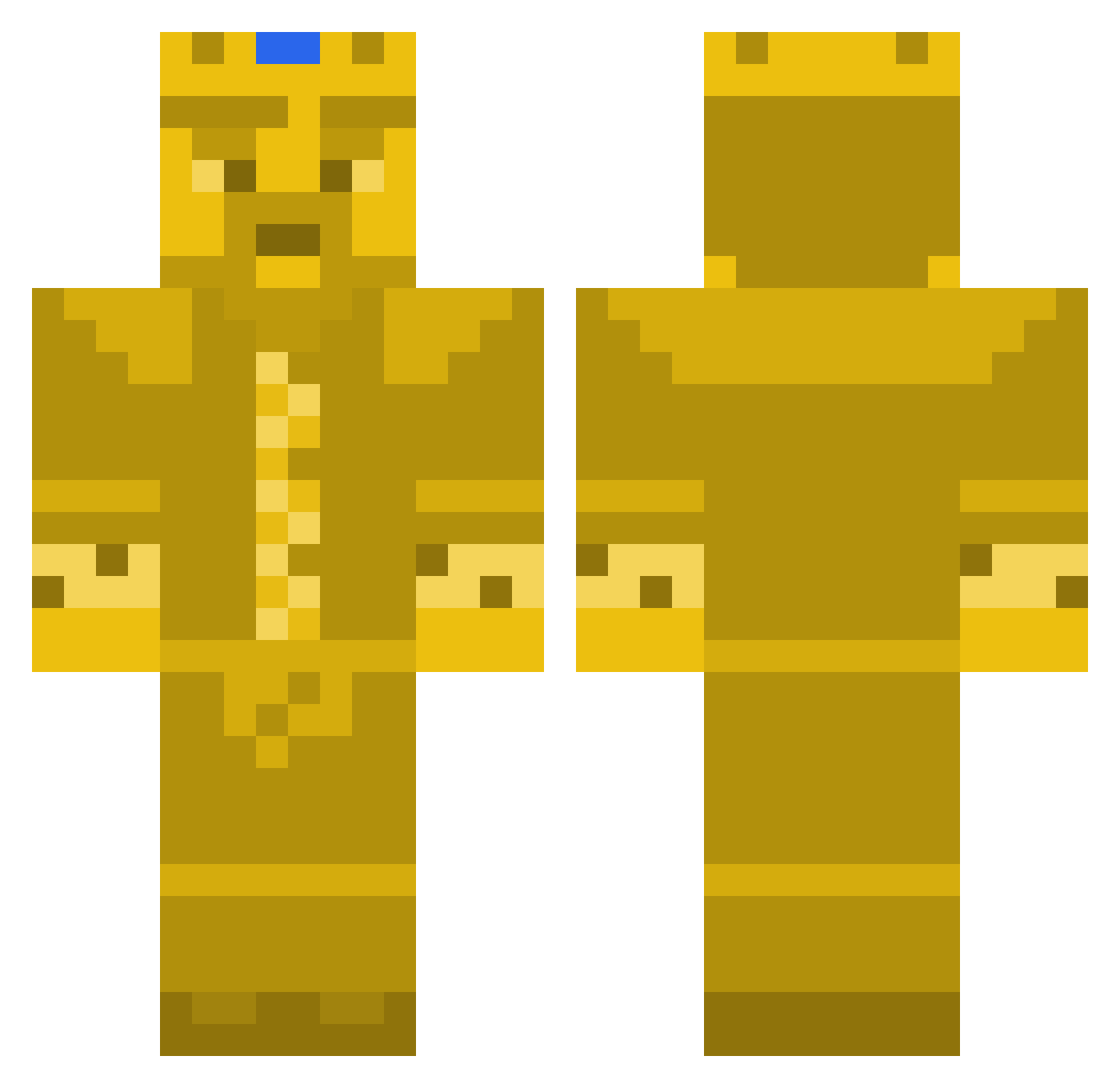 DoggedPlanet164 Minecraft skin, front and back view