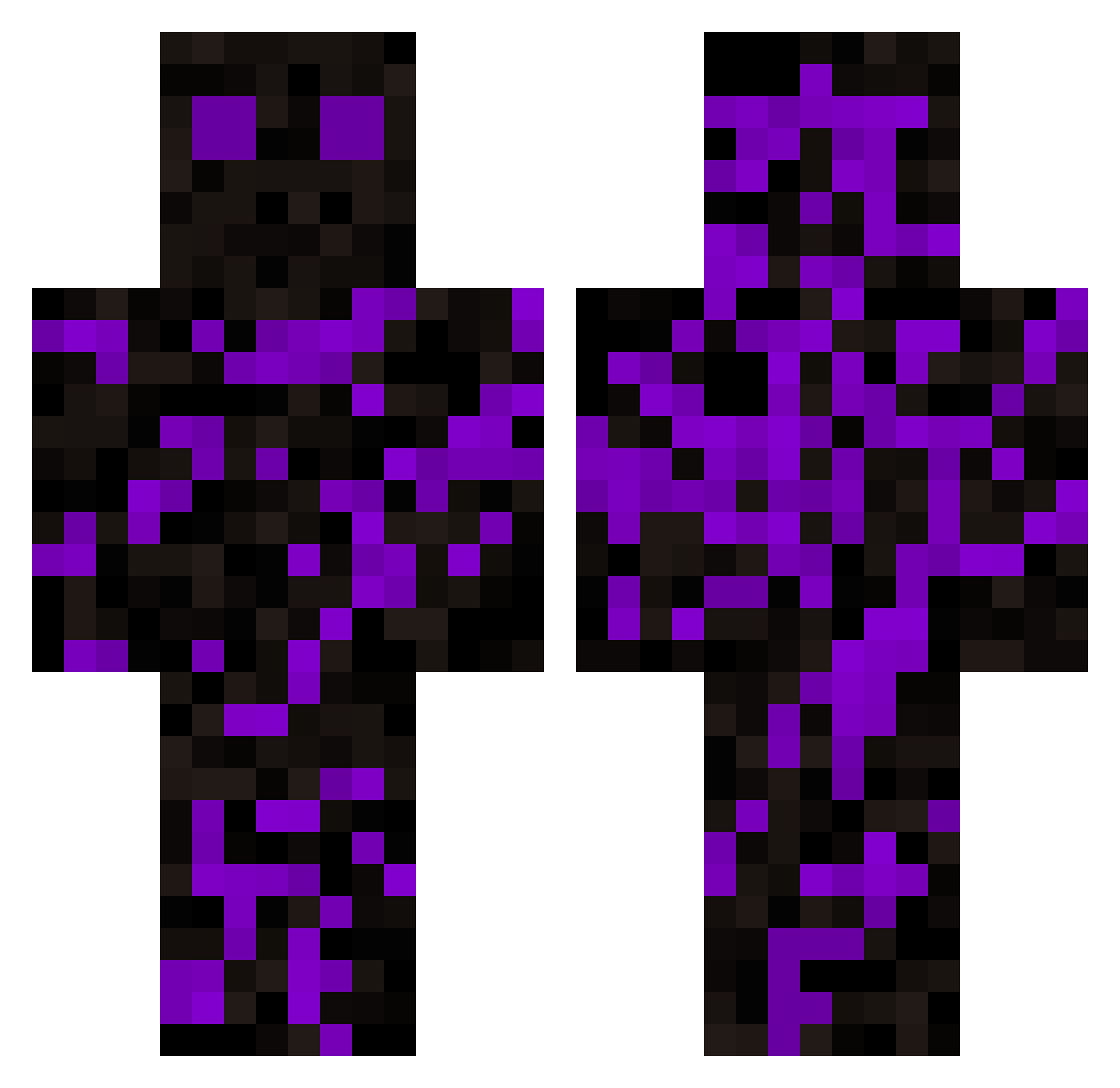 bAcONbACoN_ Minecraft skin, front and back view